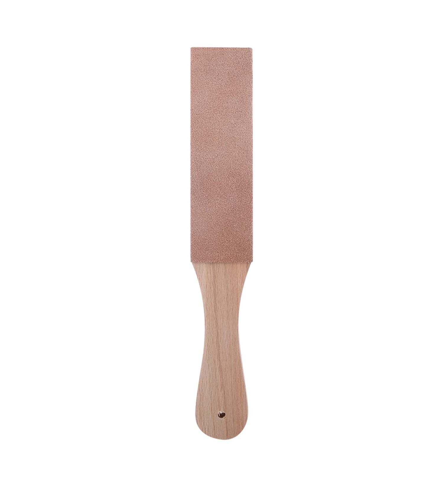 Leather Sharpener with Wooden Handle | Multifunctional DIY Craft Polish for Knives Razors & Tools - International Shipping - Buy Online on GoSupps.com