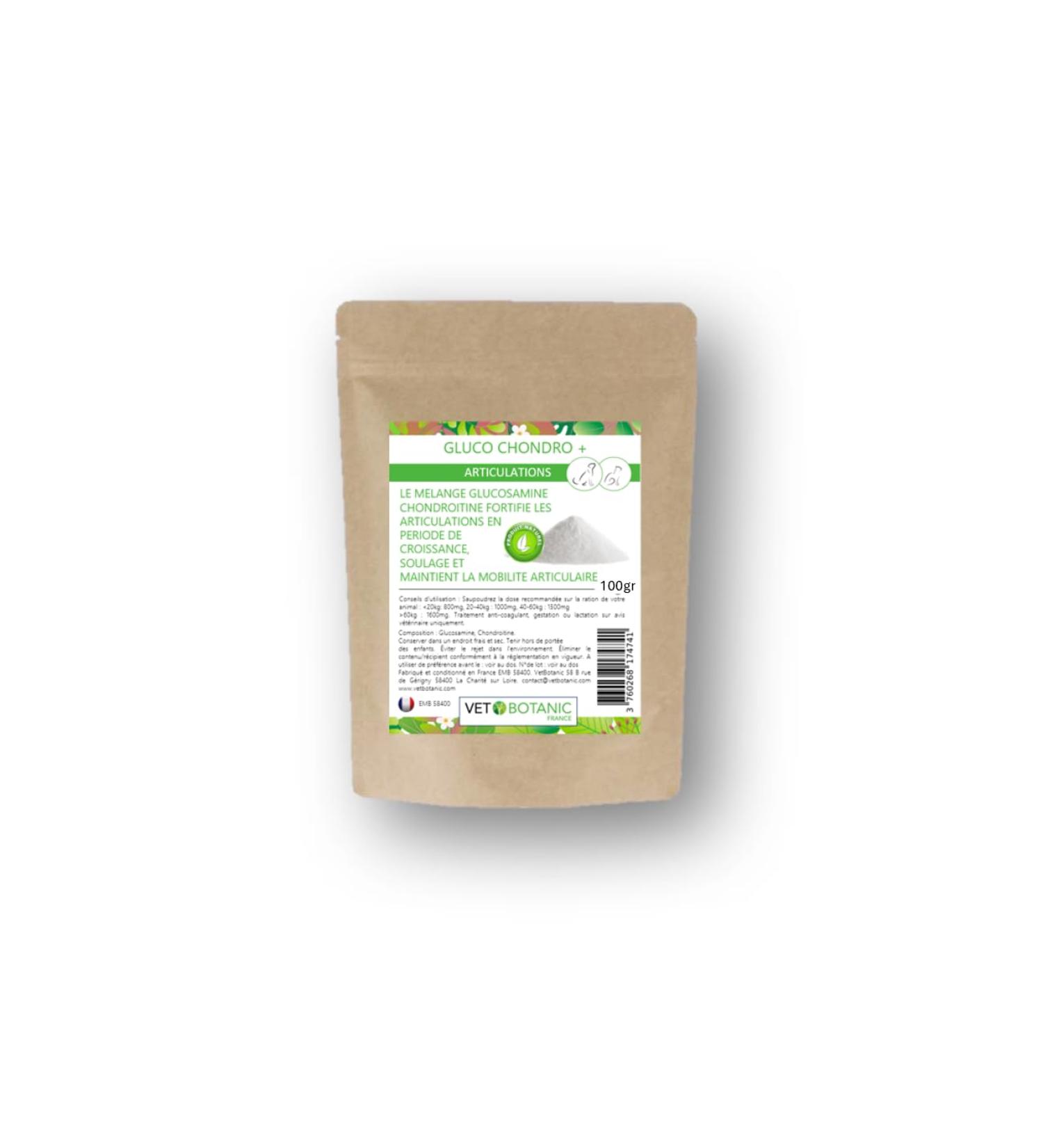 VET BOTANIC - Glucosamine chondroitin - Joint strengthening for dogs and cats (Powder) - 100g - Buy Online on GoSupps.com