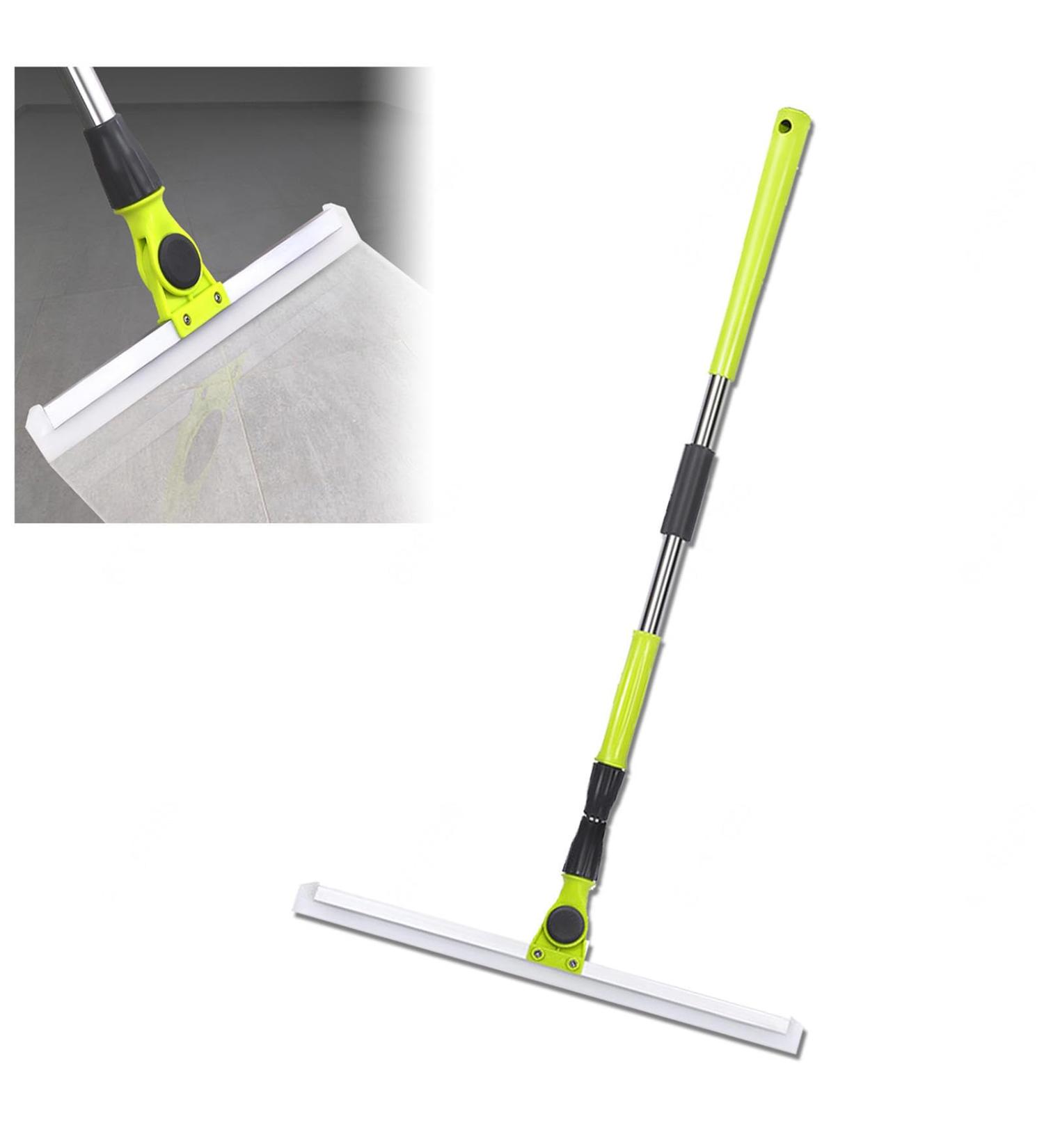 Silicone Brooms for Floor Cleaning with 51 Long Handle Silicone Broom Floor Squeegee for Tile Floor for Smooth Floors Rugs Windows - Buy Online on GoSupps.com