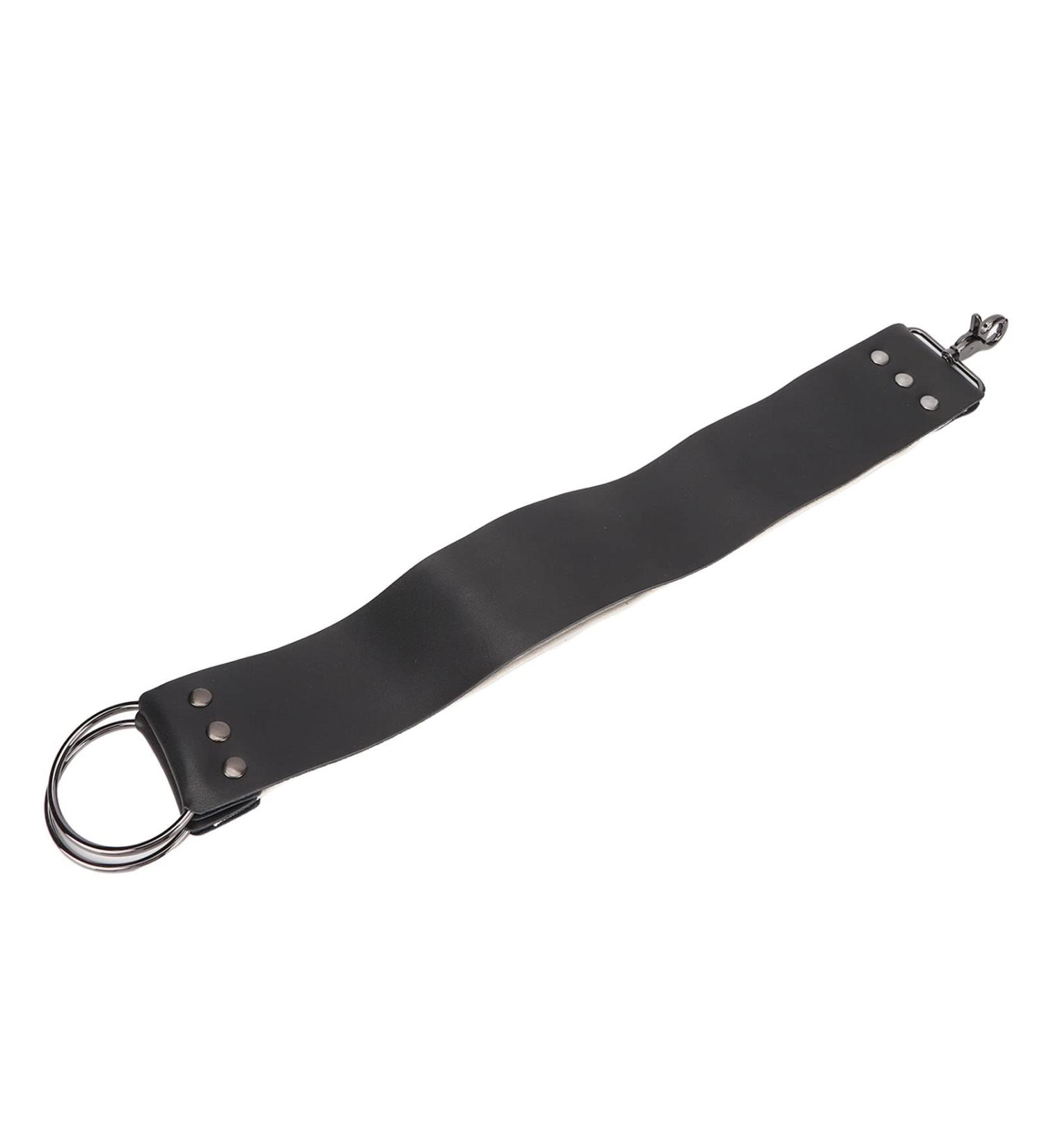 Portable Razor Blade Sharpener - PU Leather & Canvas Double-Layered Tapes for Hairdressing Salons - Black & White - Buy Online on GoSupps.com