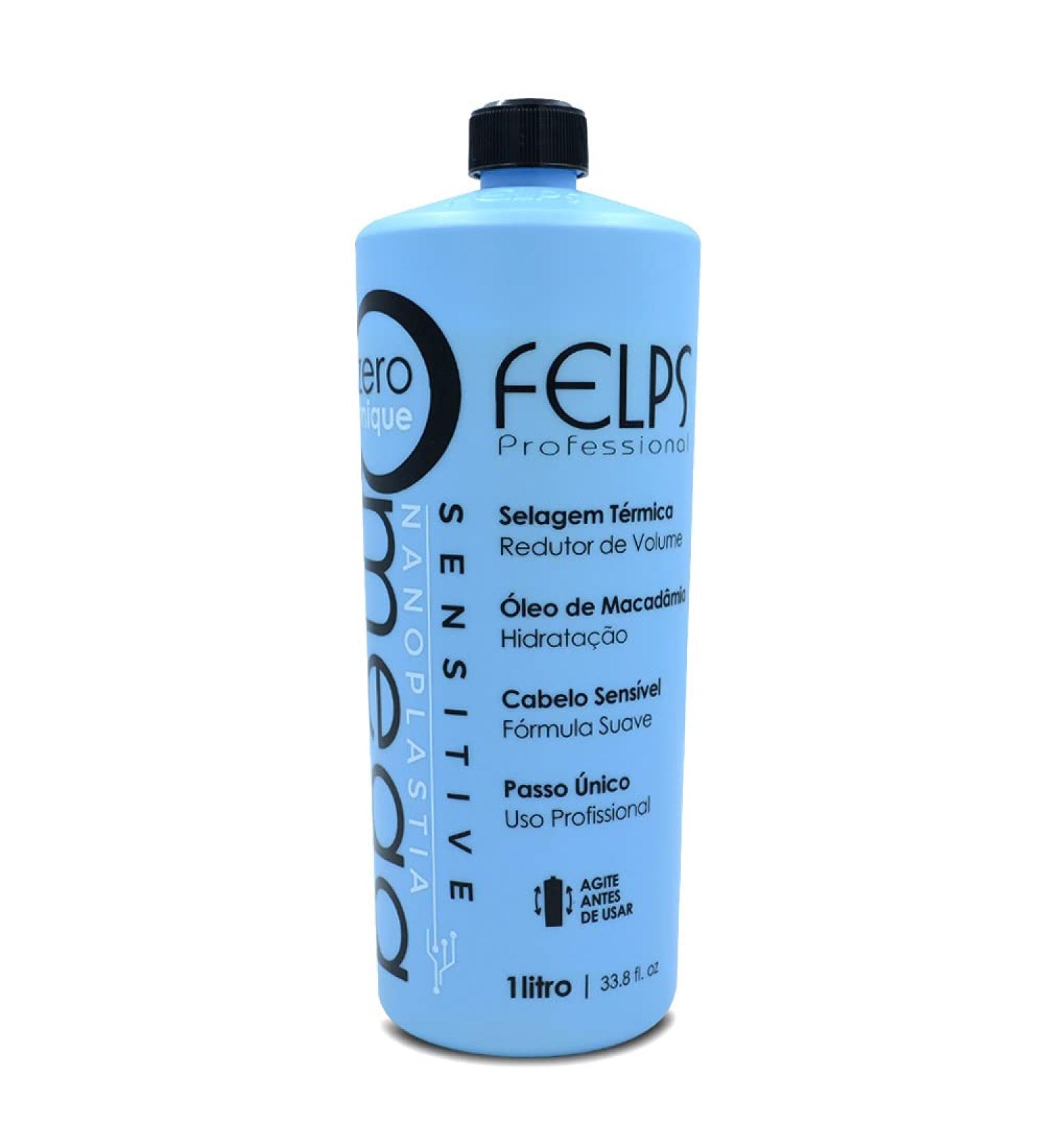 Felps Omega Zero Nanoplastia Smoothing Treatment 1000ml - Formaldehyde Free Best International Shipping - Buy Online on GoSupps.com