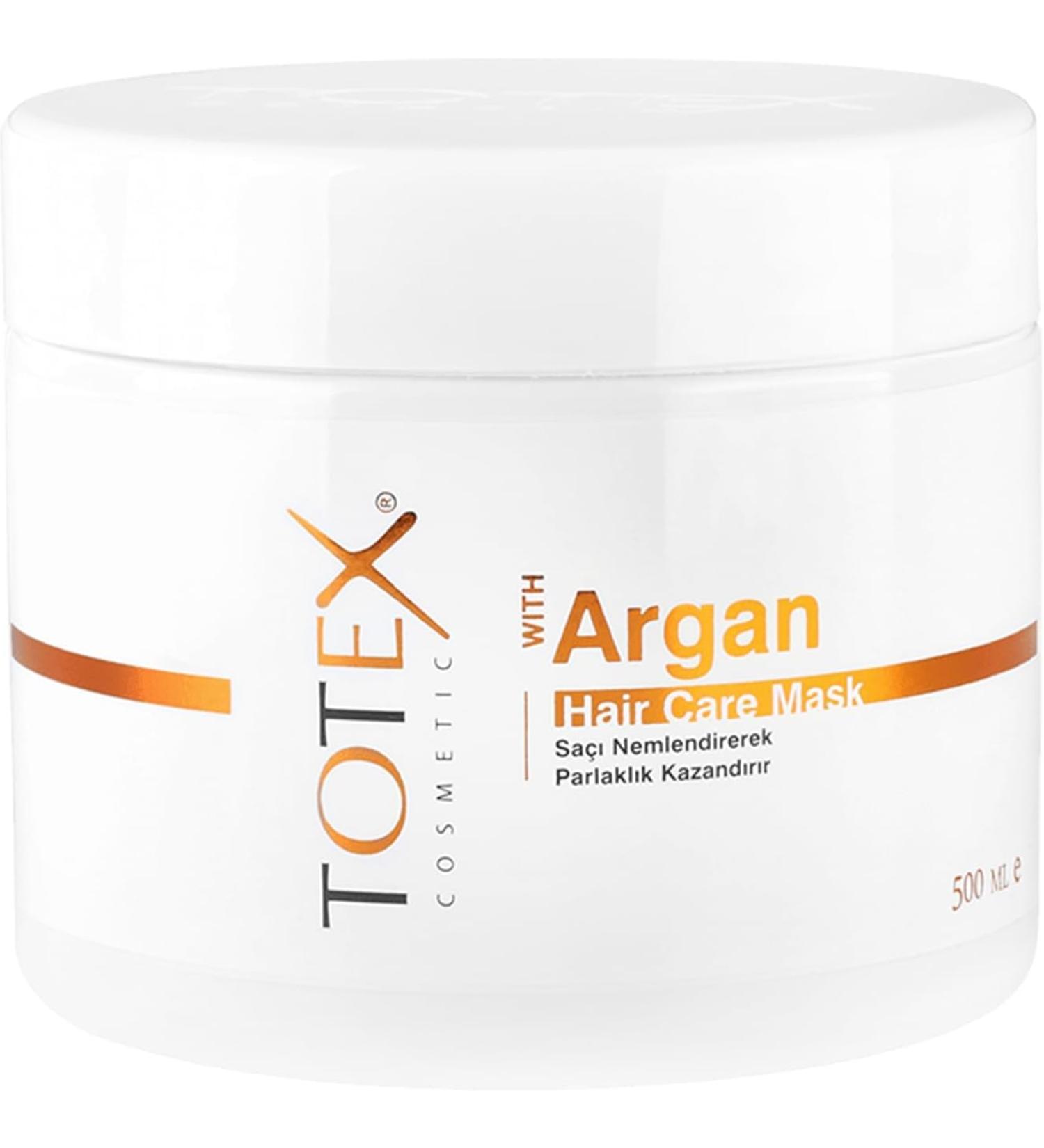 Totex Masque Capillaire Nourrissant l'Huile d'Argan 200ml | Hydratation Intense Brillance et R paration Profonde | Contr le des Frisottis Renforce et D m le Pour Tous Types de Cheveux - Buy Online on GoSupps.com