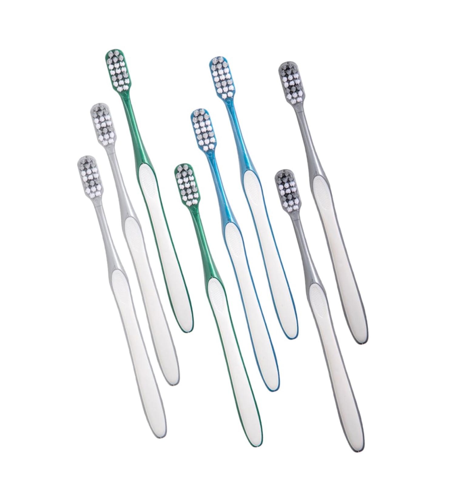 Beavorty 8-Piece Manual Toothbrush Set | Reduce Tooth Spots | Portable & Household Use | Large Head for Camping - Buy Online on GoSupps.com