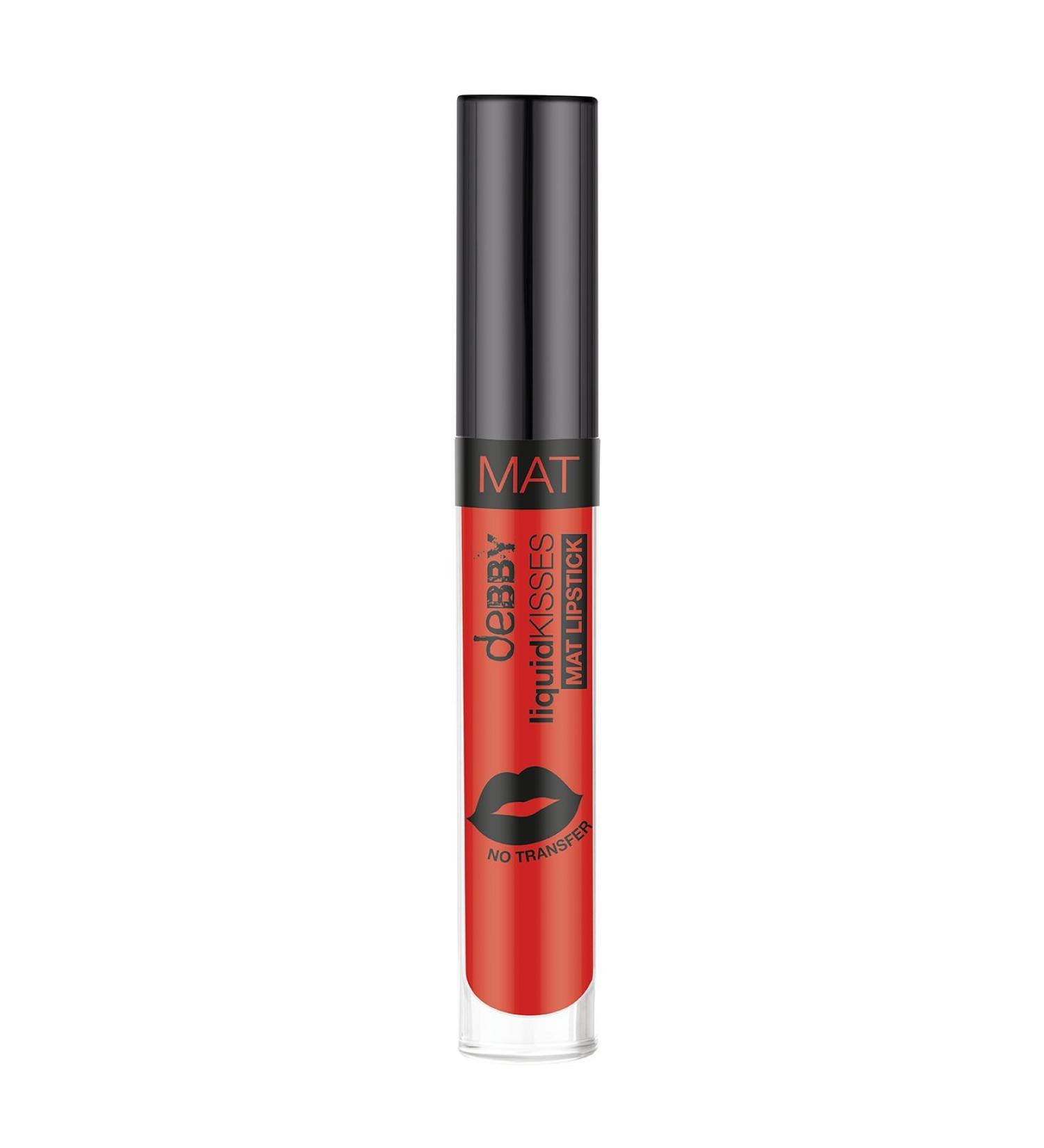 Debby Liquidkisses mat lipstick color 07 Must Haves Red