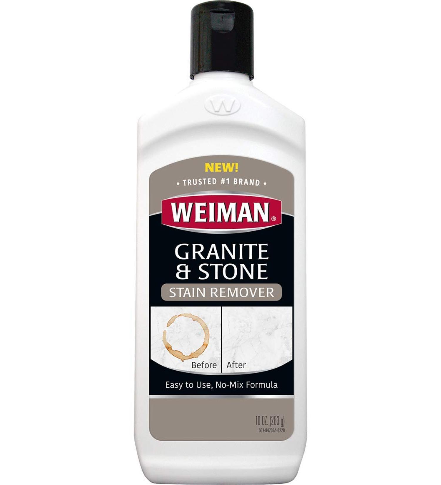 Weiman Granite & Stone Stain Remover - 10 oz | Removes Food Coffee Wine Ink & Oil Stains - Best for International Shipping - Buy Online on GoSupps.com