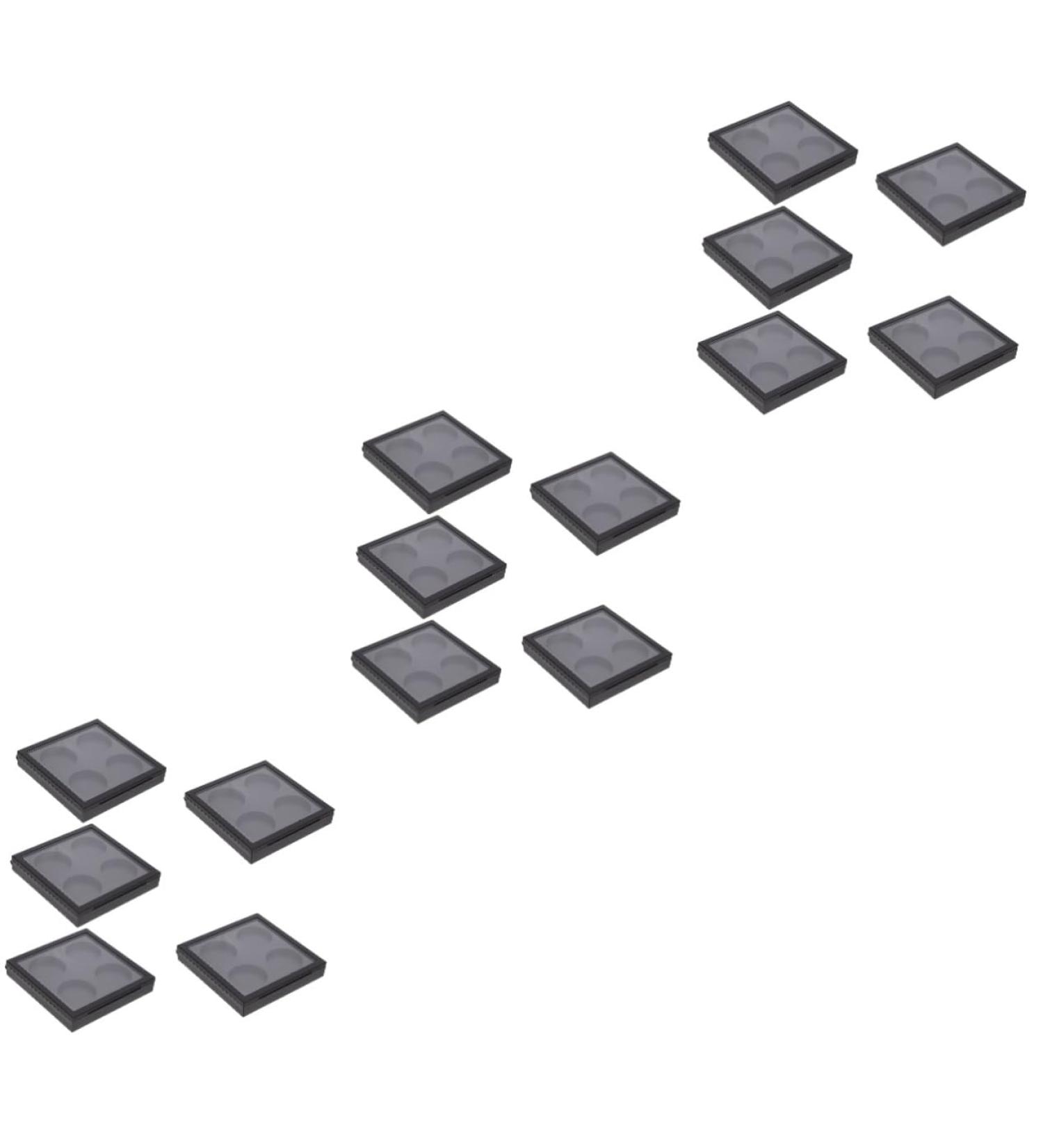 Beavorty 15 Pcs Eye Shadow Blank Magnetic Makeup Powder Travel 10x9cmx3pcs Blackx3pcs - Buy Online on GoSupps.com