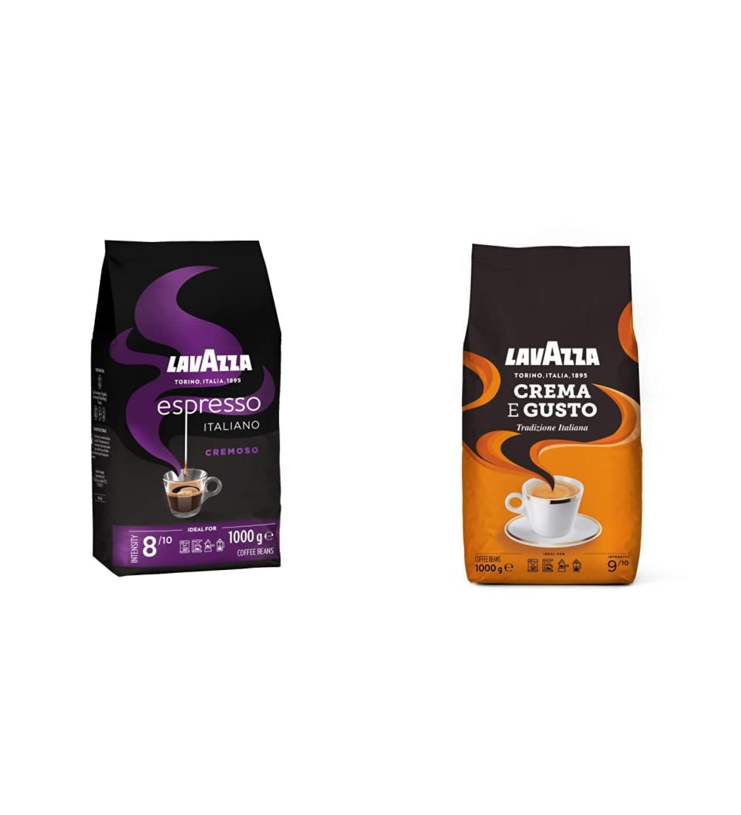 Lavazza Espresso Italiano Cremoso - Arabica & Robusta Coffee Beans 1kg | Spicy Aromatic Notes & Crema E Gusto Bundle - Buy Online on GoSupps.com