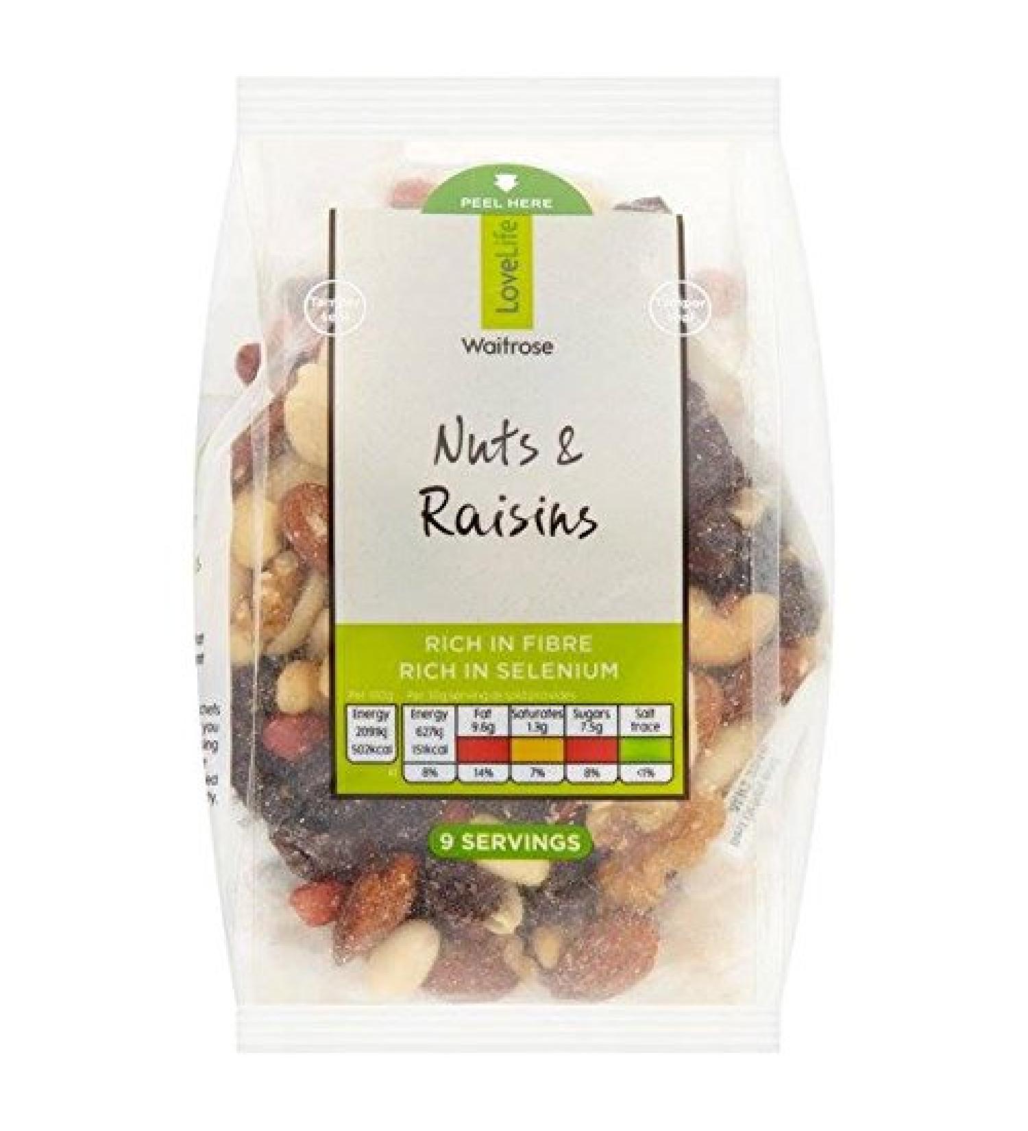 Waitrose Love Life Mixed Nuts & Raisins 270 g