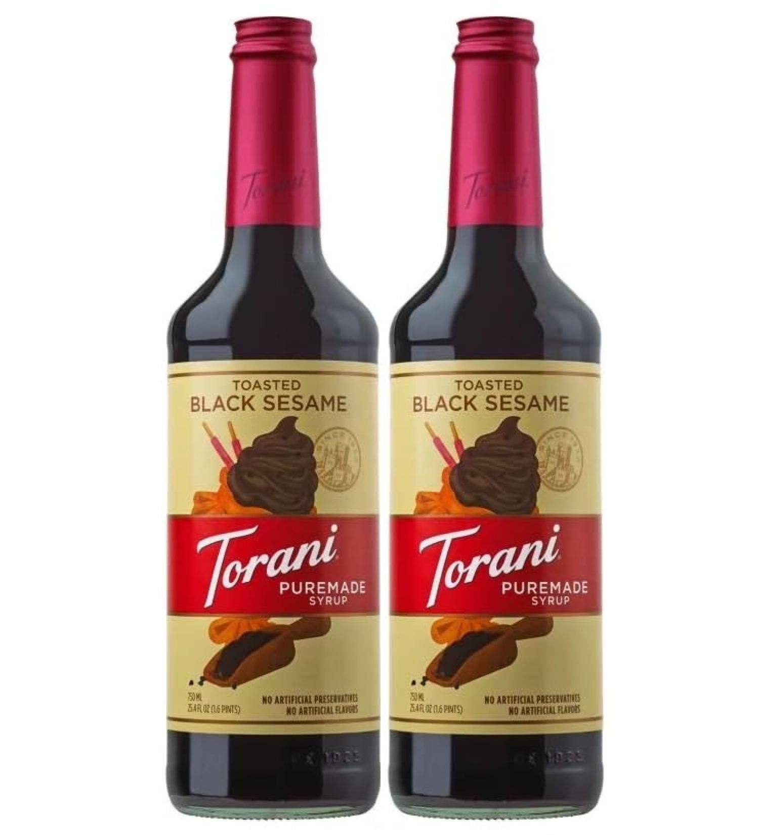 Torani Puremade Toasted Black Sesame Flavour Syrup 750ml 2 Pack - Buy Online on GoSupps.com