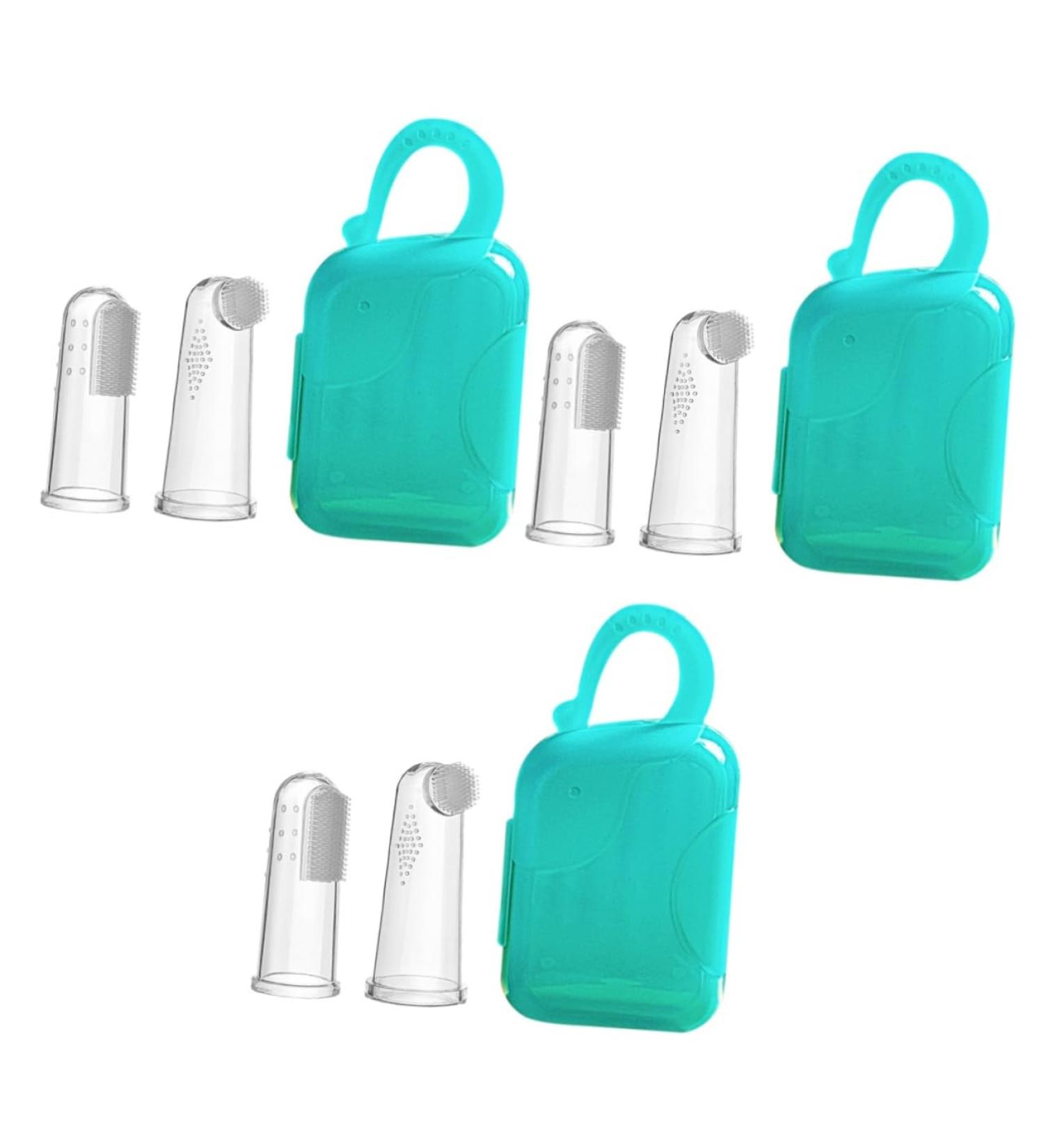 Frcolor 3 Sets Finger Toothbrush Set - Portable Oral Care for Toddlers & Babies - Gentle Finger Toothbrush Cleaner - Buy Online on GoSupps.com