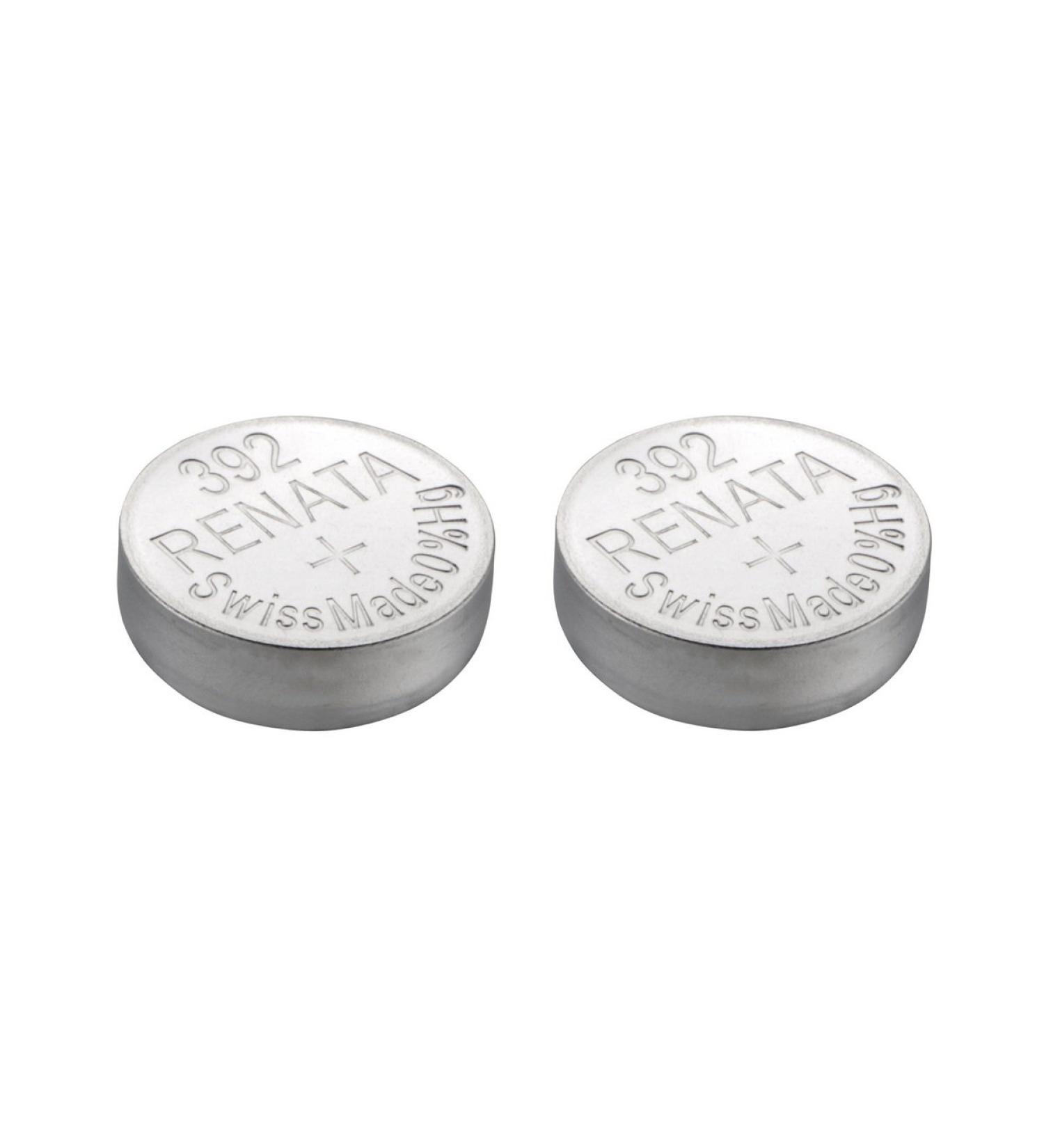 Renata 392 SR41W Batteries - 1.55V Silver Oxide 392 Watch Battery (2 Count)