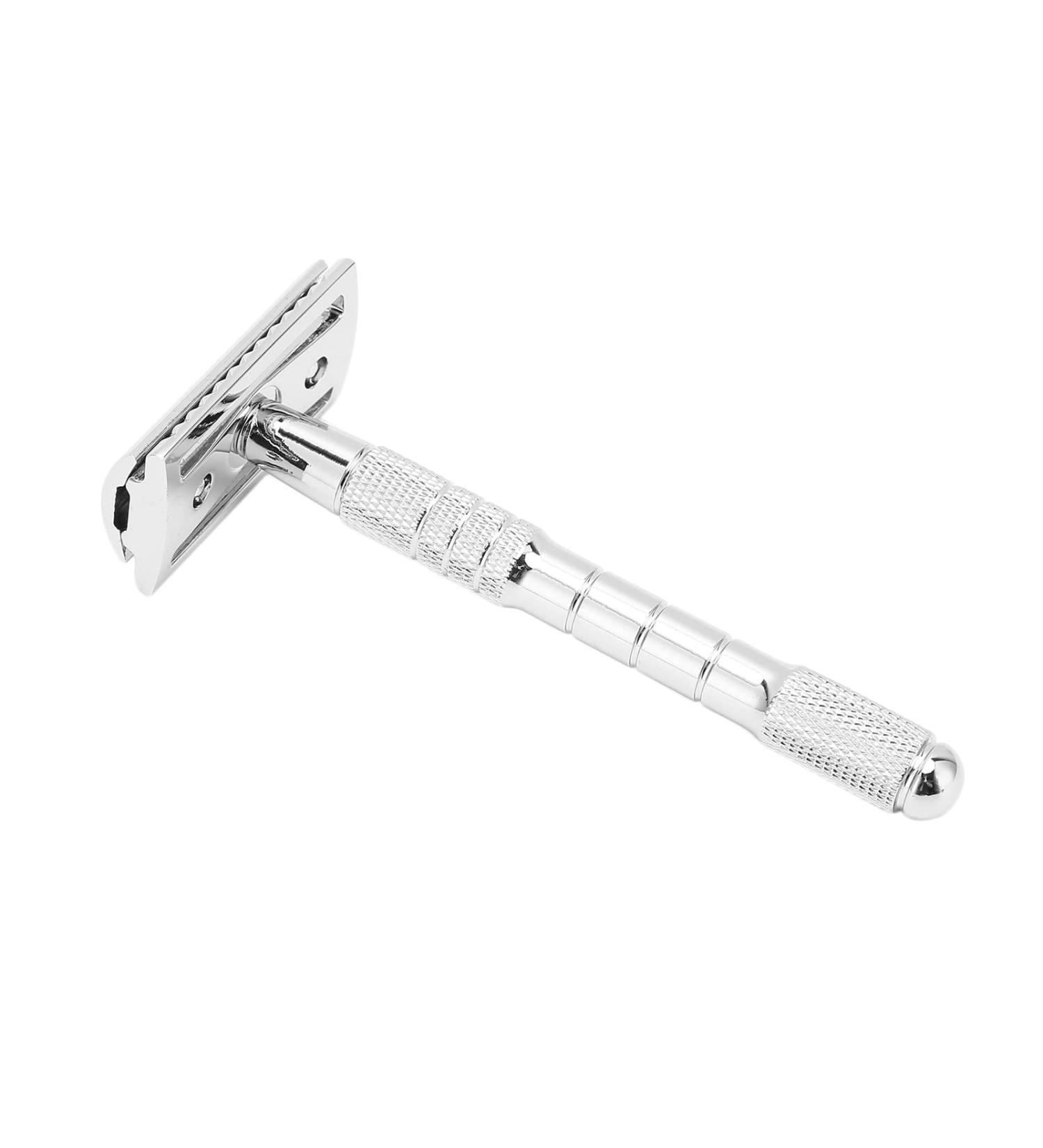 Double Edge Razor - Old Fashioned Manual Zinc Alloy Razor for Men | Washable Barber Shop Quality for Home Use - Buy Online on GoSupps.com