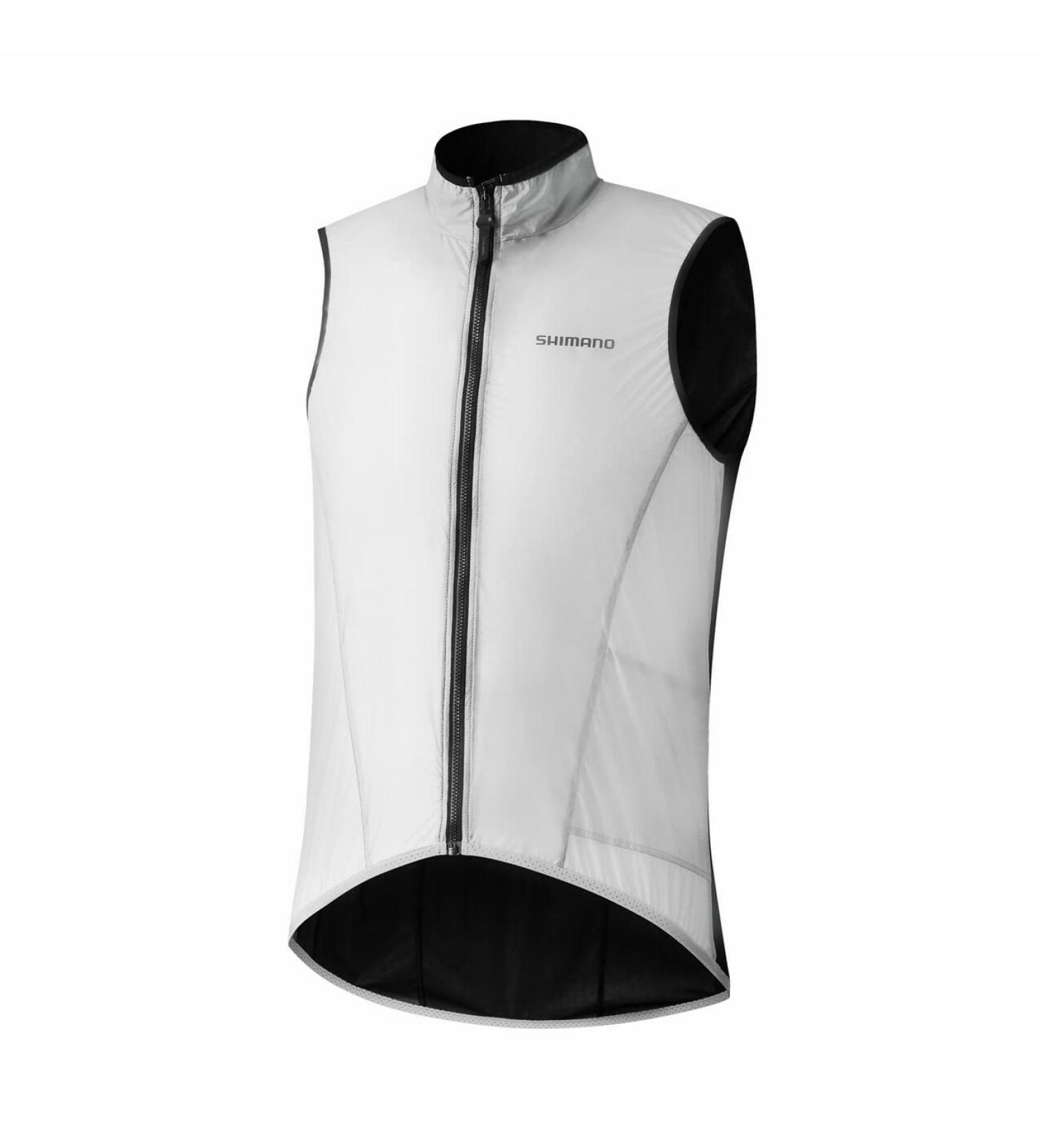 SHIMANO Unisex Beaufort Wind Vest Light Vest M White