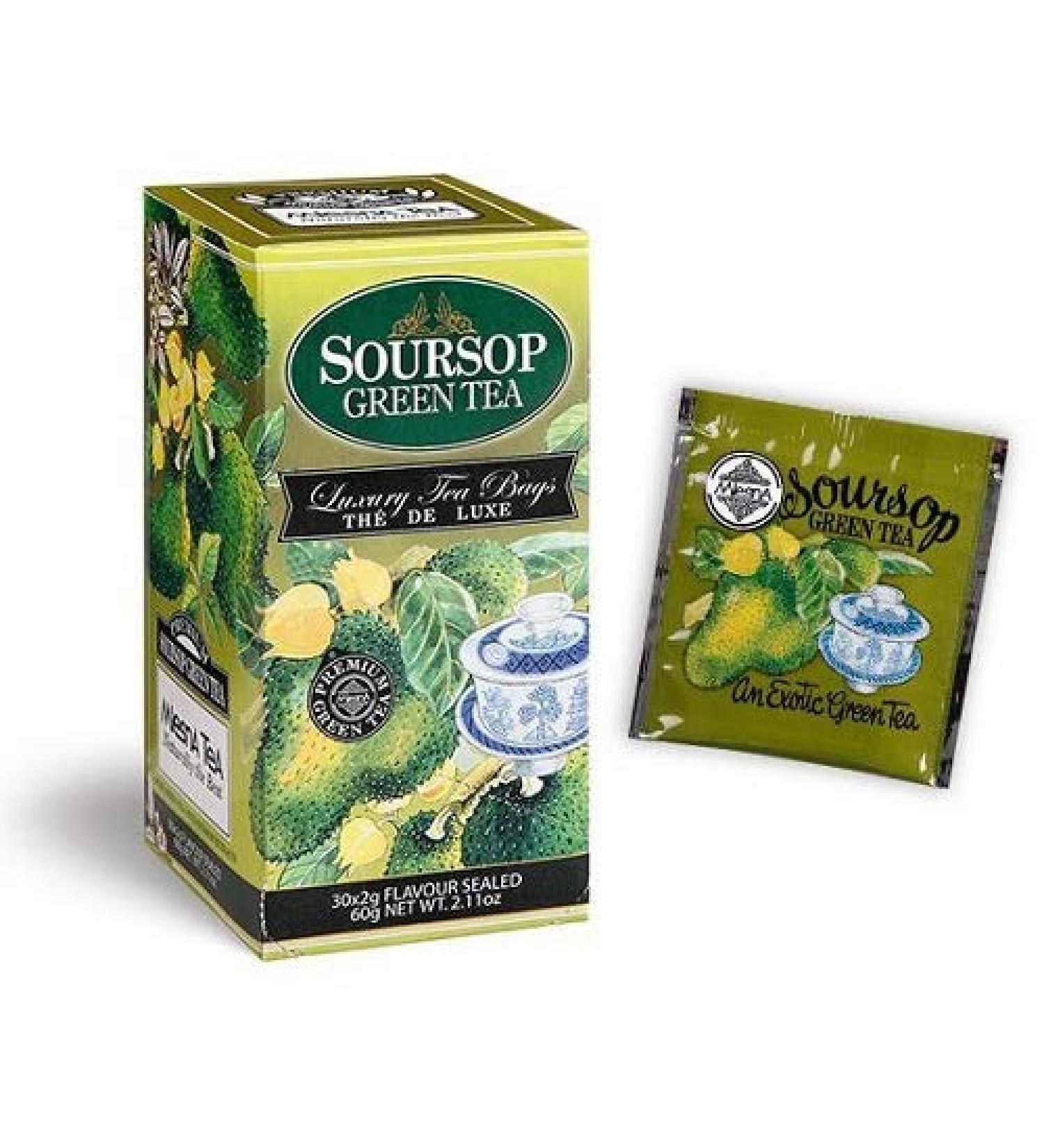 Lupsty Green tea with soursop 30 bags x 2g Mlesna Tea