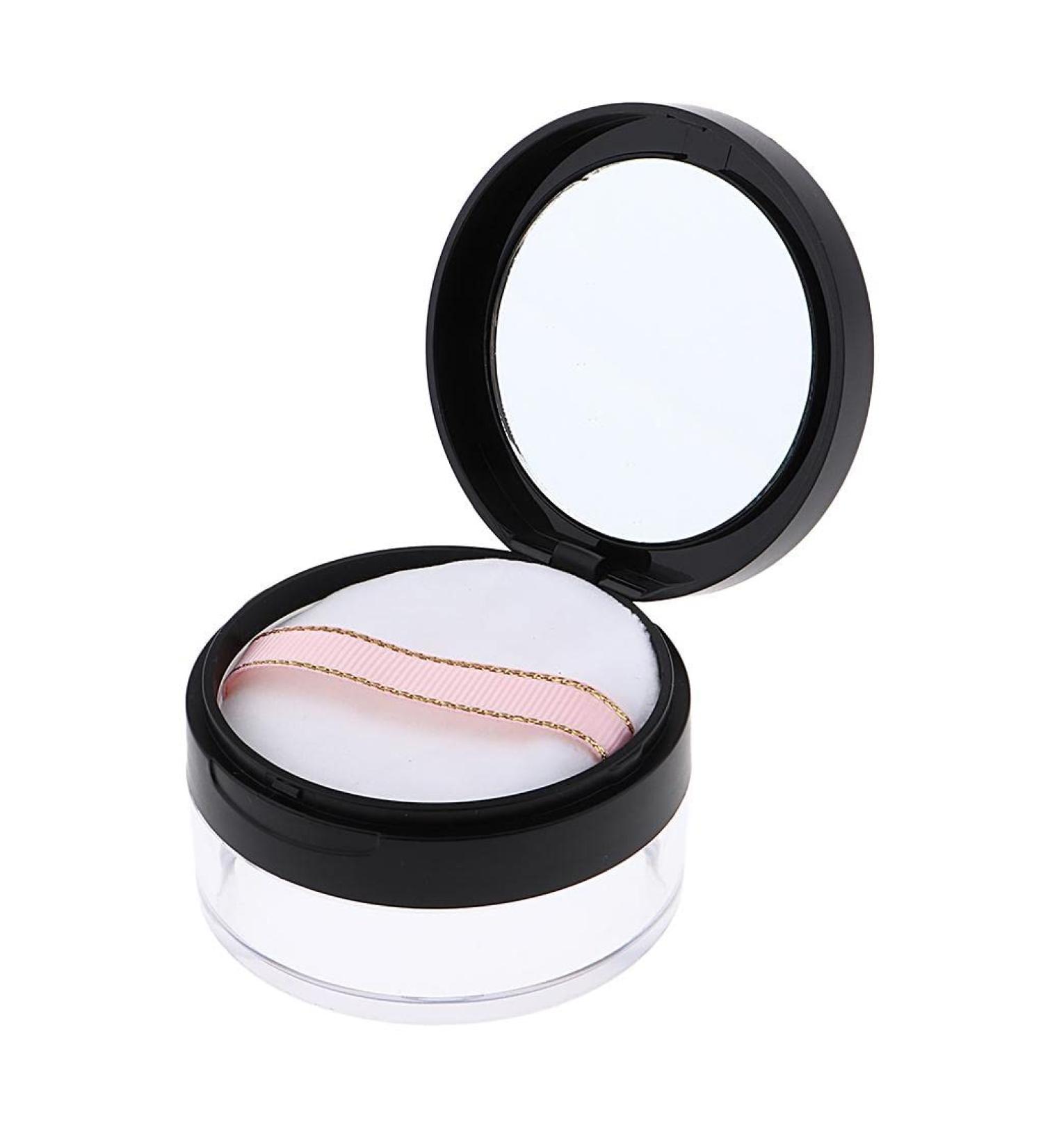 Generic 20g Empty Box Jar Loose Case with Sponge for Blush with Black 6.5 x 3.8cm - Buy Online on GoSupps.com
