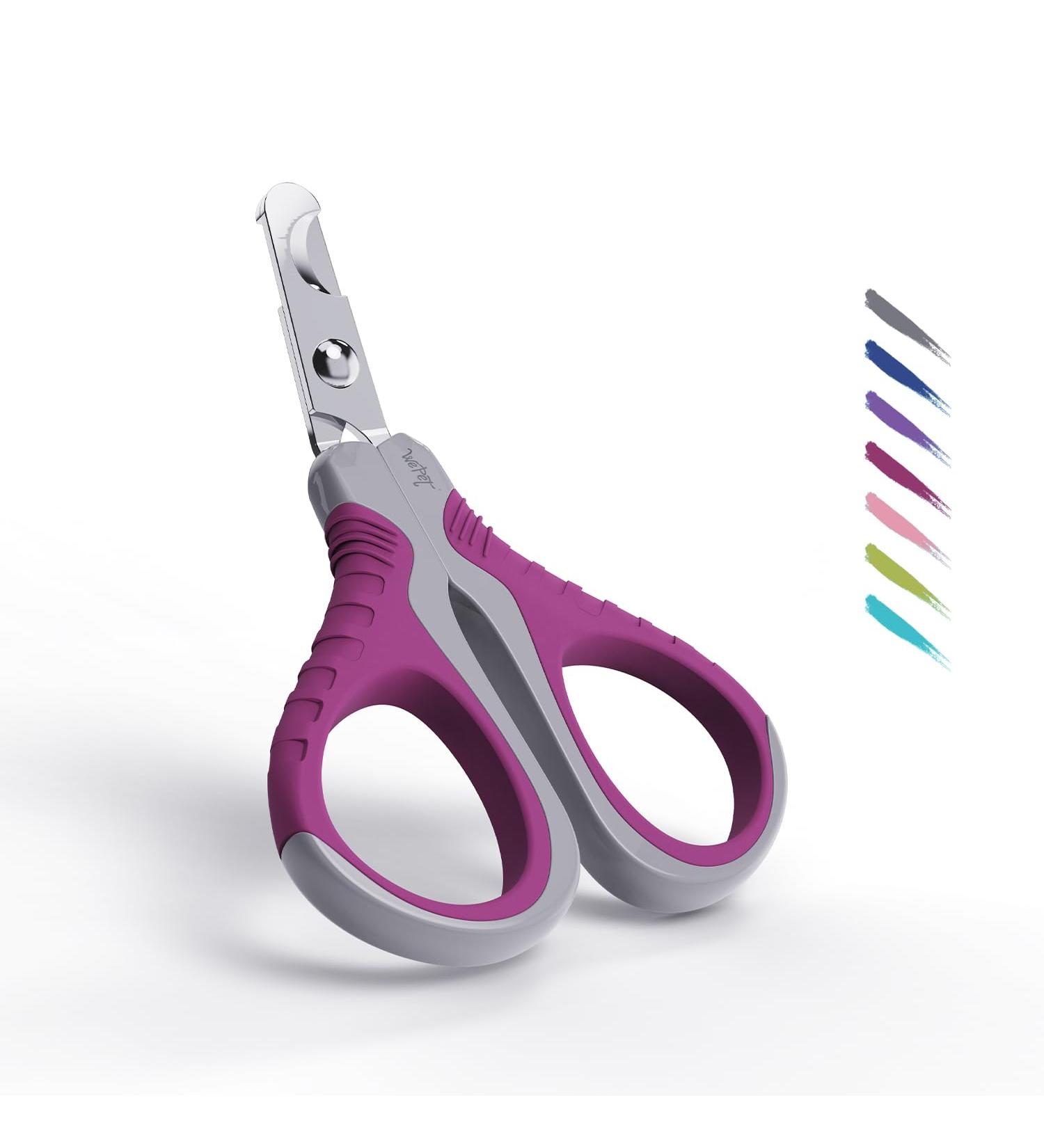 Wepet Professional Claw Scissors for Pets - Sharp & Safe Grooming Tool for Cats Dogs Kittens Hamsters & Small Animals - #07 Gray/Lime Green - Buy Online on GoSupps.com