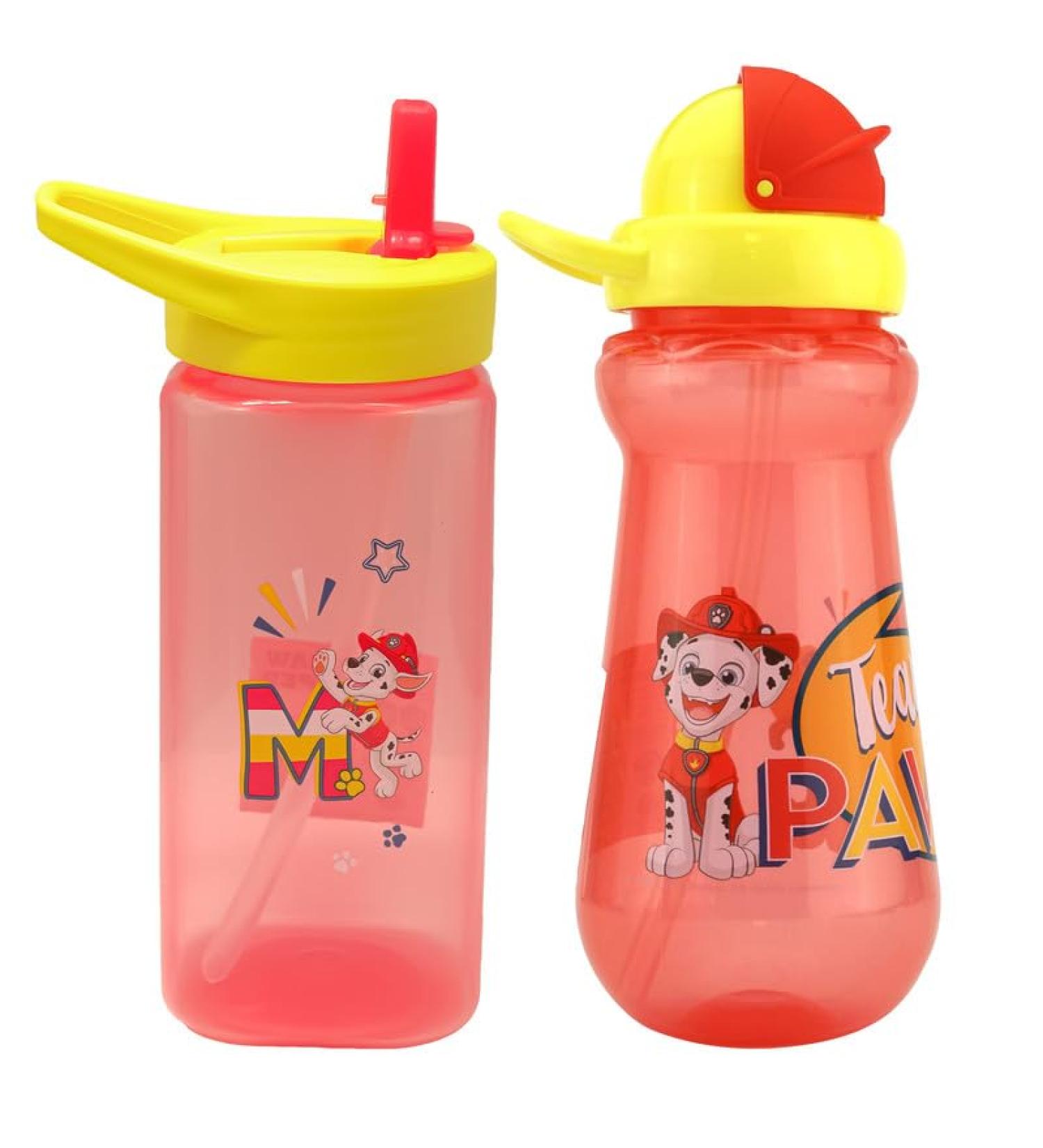 Hovuk 2Pcs Paw Patrol Marshall Printed Straw Sippers - BPA Free Water Bottles for Kids 6+ Months - Buy Online on GoSupps.com