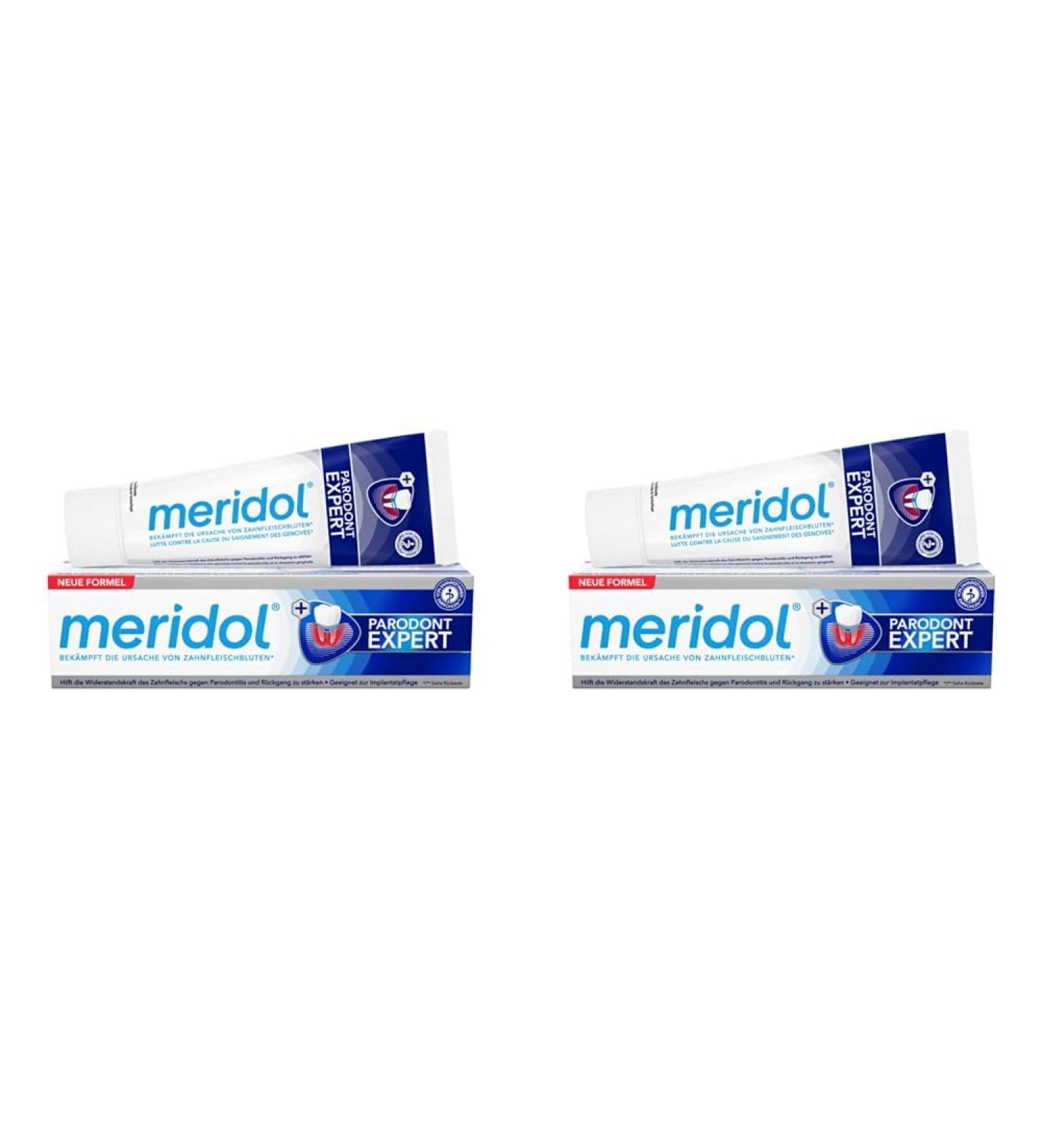 Meridol Parodont Expert Toothpaste 75ml - Antibacterial Gum Care - Pack of 2 for Natural Healing - Buy Online on GoSupps.com