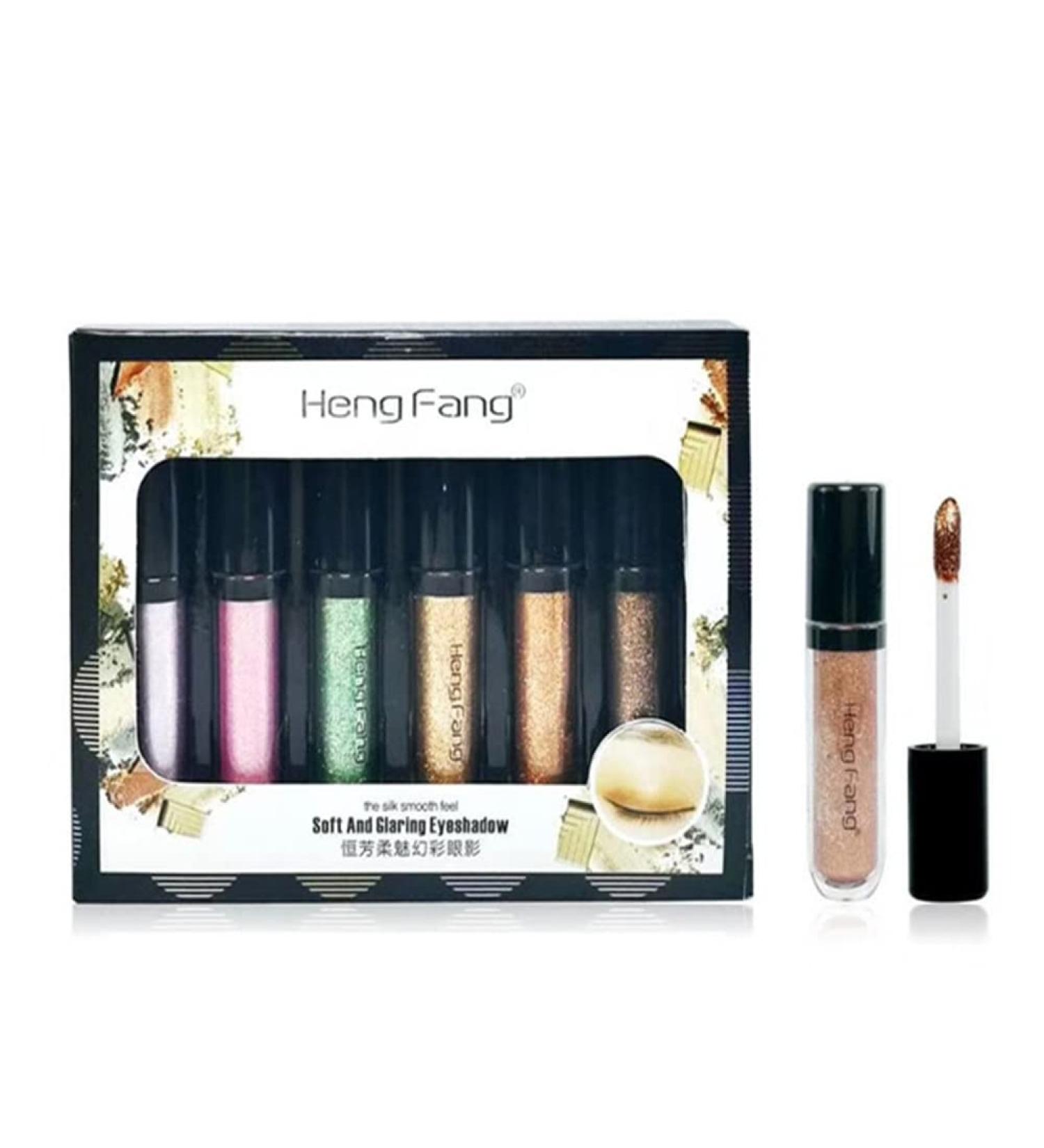 Eyeshadow - 6 Colors Liquid Eyeshadow Set Long Lasting Metallic Eye Shadow Waterproof Sparkly Eye for Women Girls Colorful Eyeliner Makeup Tool Aezon B:7-12# - Buy Online on GoSupps.com