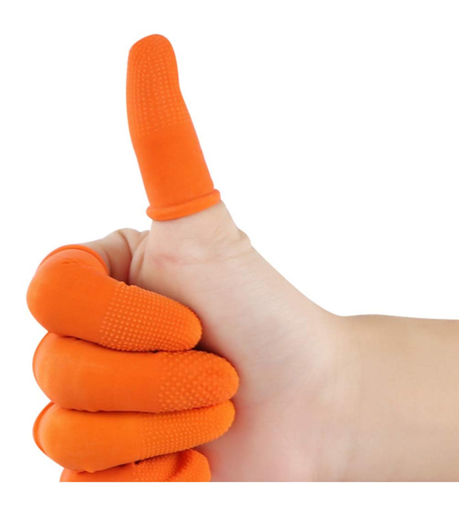 Milisten 200G Latex Finger Cots - Anti-Static Rubber Fingertips Protector Size L | International Shipping Available - Buy Online on GoSupps.com