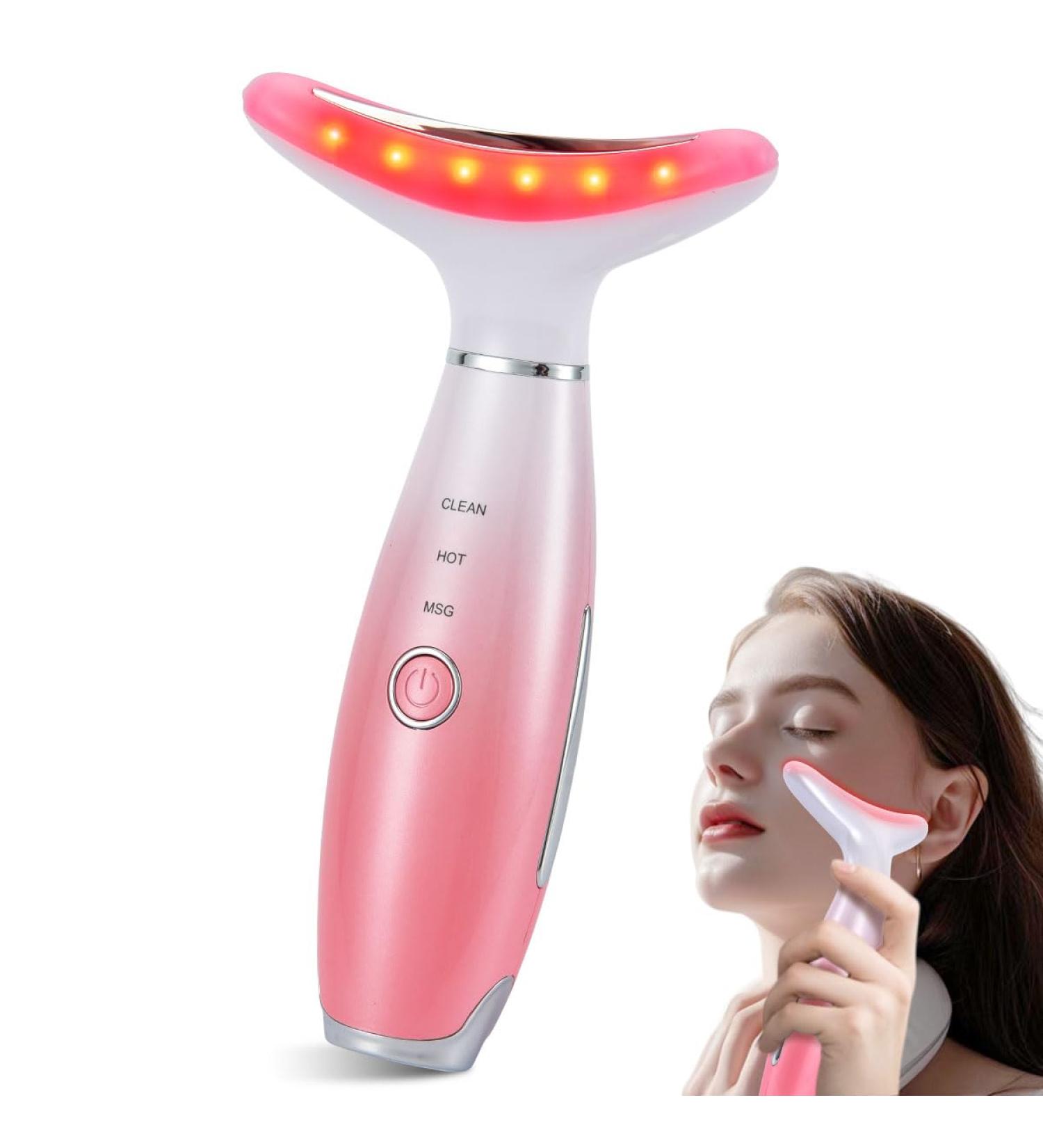 LATME Facial Massager - 3 Mode Neck & Face Massager with Heat | Portable Beauty Tool for Women's Skincare & Gift - Buy Online on GoSupps.com