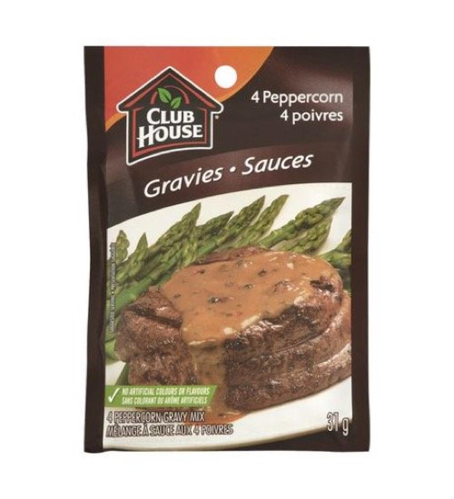 Club House 4-Peppercorn Gravy Mix 31g (5 Pack)