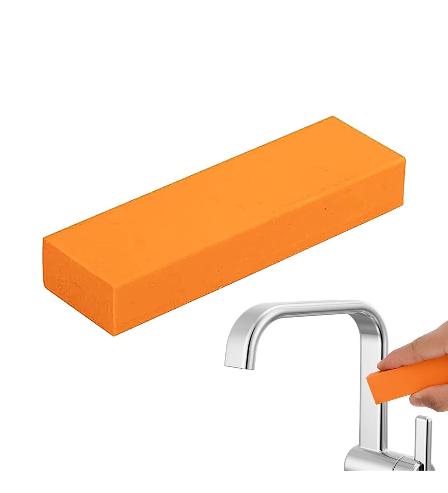 Stainless Steel Stain Eraser | Eraser Sponge Stain Remover | Kitchen Faucet Cleaner Decontamination Artifact Rubber Cleaning Eraser Rust Remover for Tough Stains Dirt - Buy Online on GoSupps.com