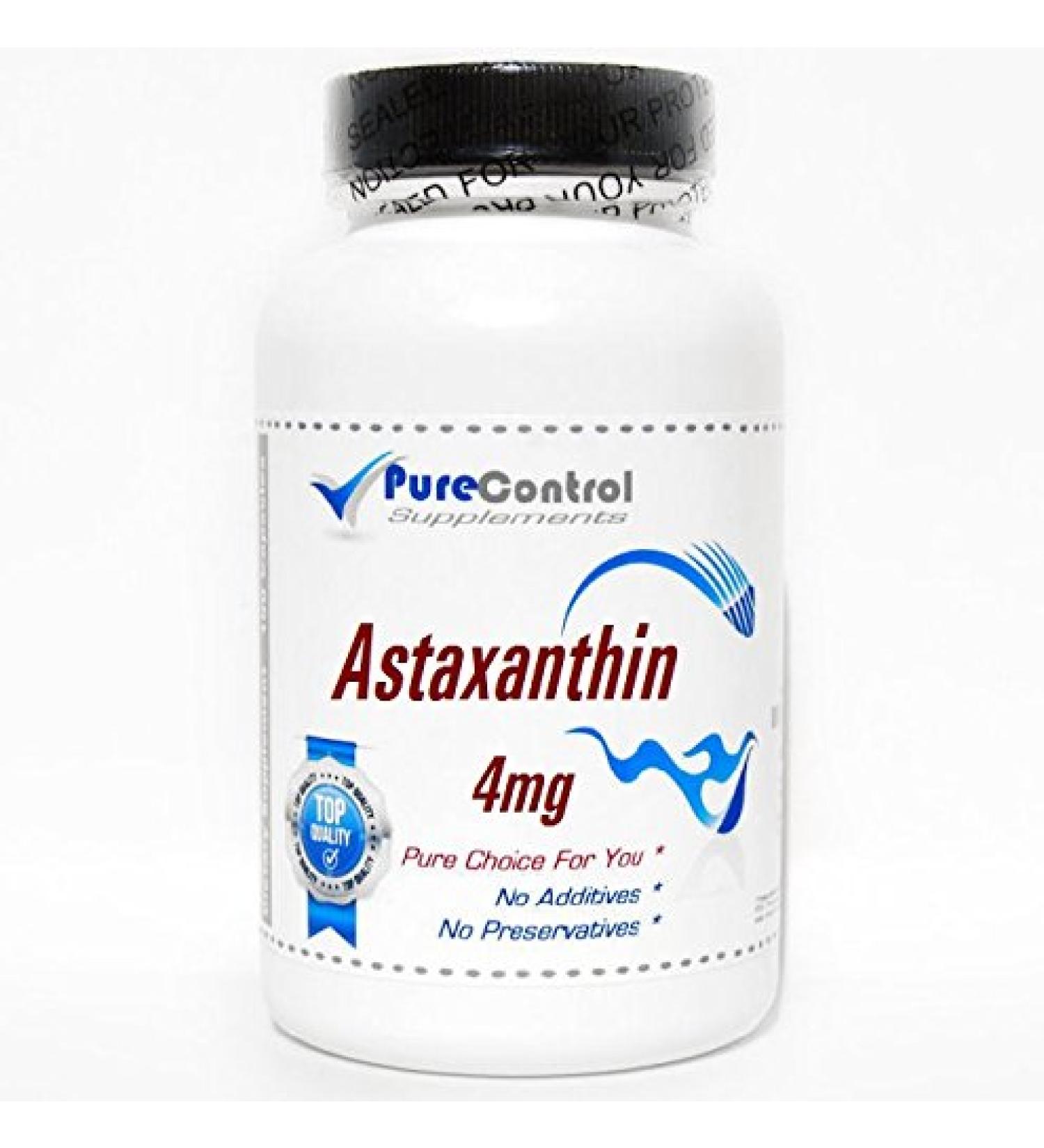 Astaxanthin 4mg // 90 Capsules // Pure // by PureControl Supplements