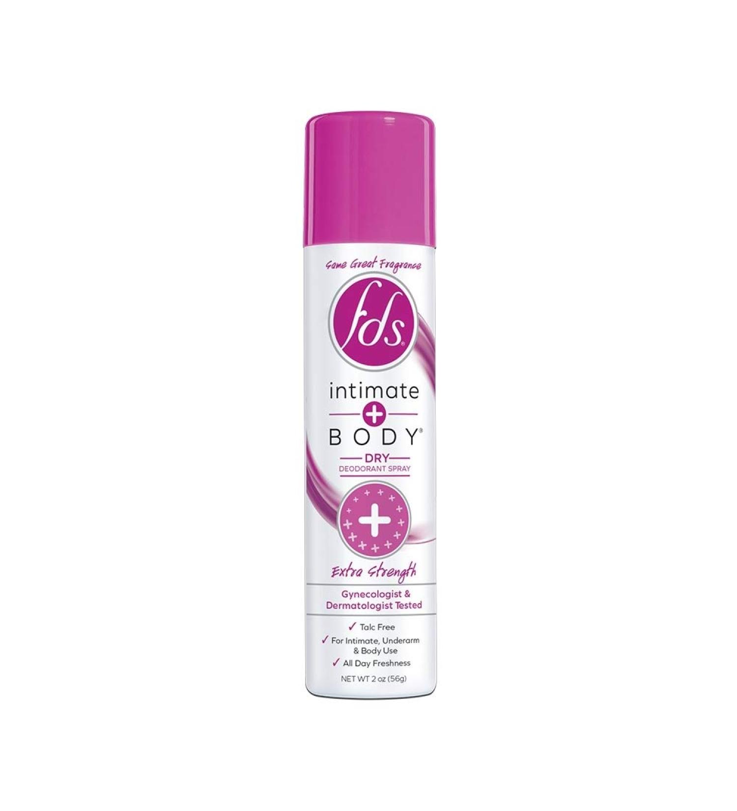 FDS Hypoallergenic Intimate Deodorant Spray Extra Strength 2 Ounce (2-Pack)
