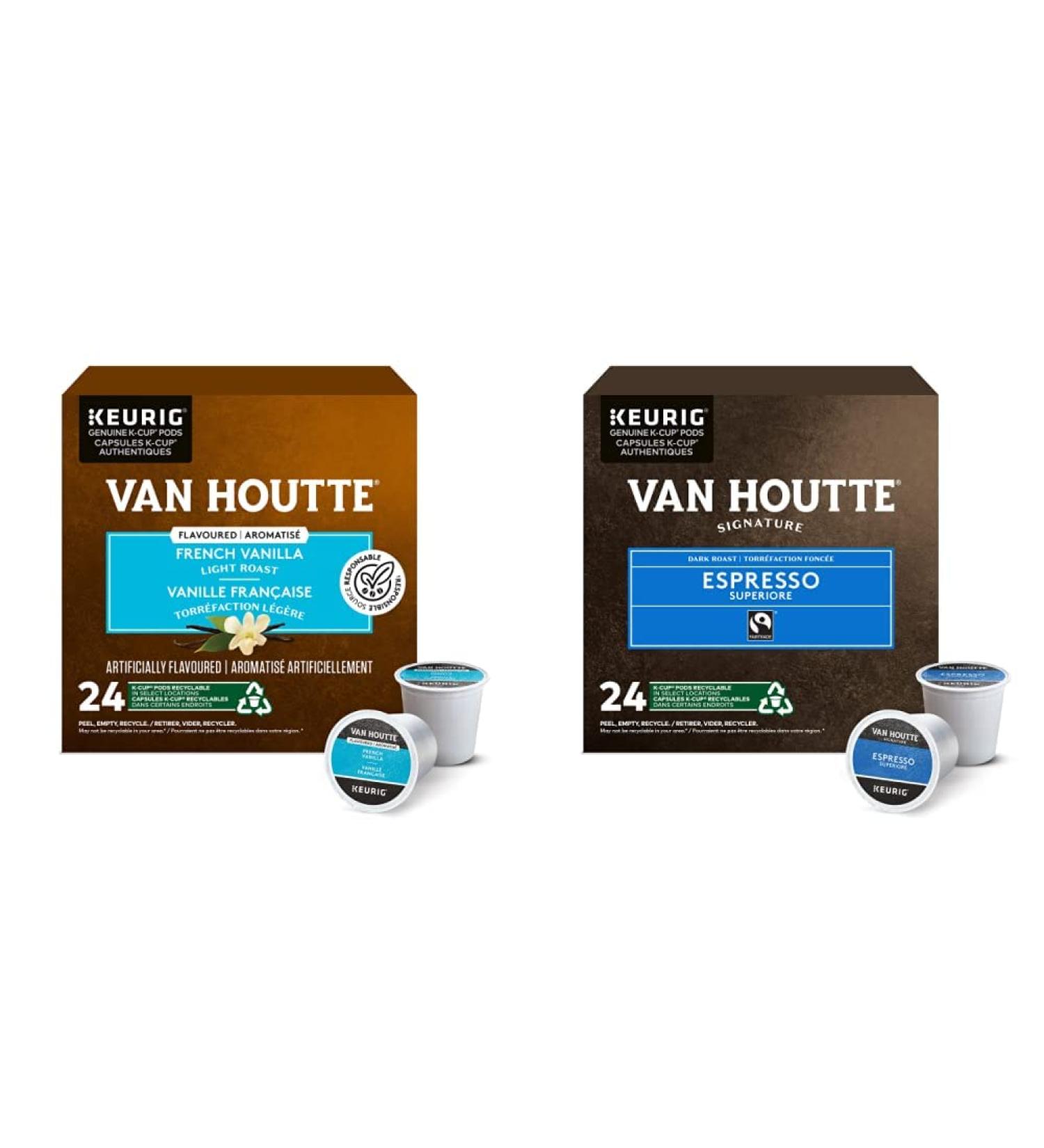 Van Houtte French Vanilla K-Cup Coffee Pods 24 Count For Keurig Coffee Makers & Espresso Superiore K-Cup Coffee Pods 24 Count For Keurig Coffee Makers - Buy Online on GoSupps.com