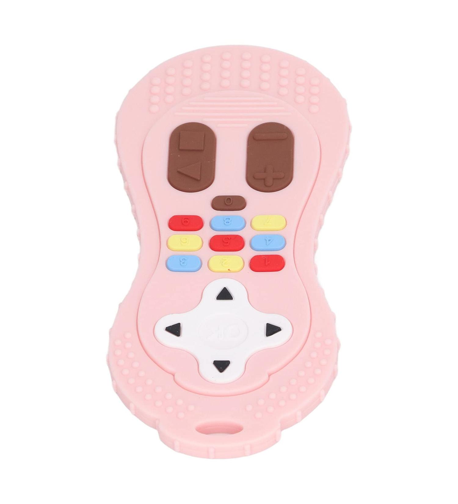 Remote Control Shaped Teething Toy - Portable Silicone Gum Relief for Babies - Buy Online on GoSupps.com