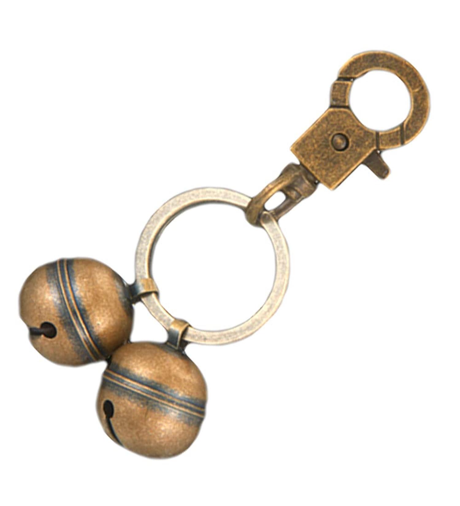 Pgirgyq Brass Collar Bells with Clasp Dog Charm Bell Vintage Pet Decorate Bell Pendant for Dogs and Cats - Buy Online on GoSupps.com