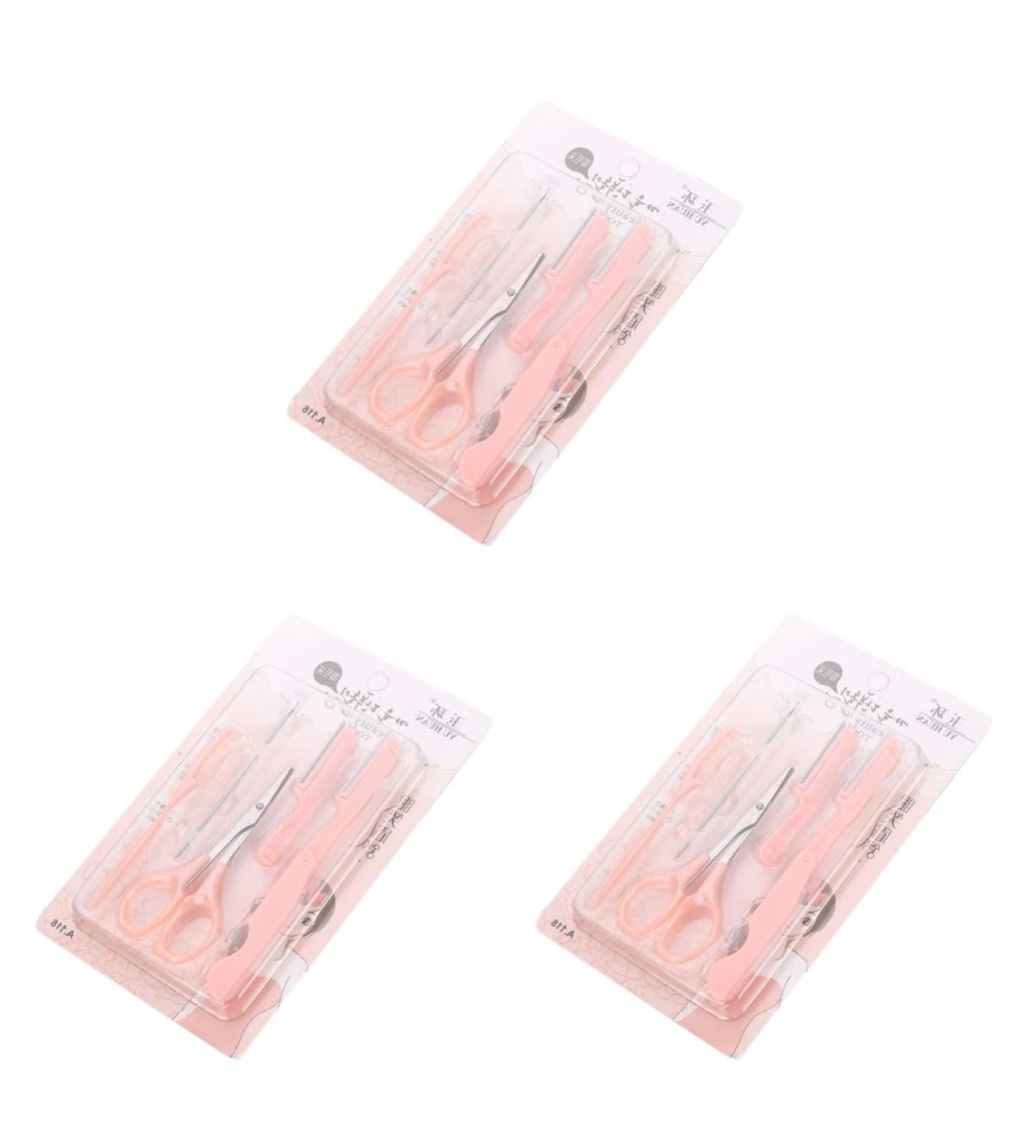 Beaupretty 15PCS Eyebrow Trimmer Kit for Women | Folding Eyebrow Scissors & Tools | Perfect for Precision Grooming - Buy Online on GoSupps.com