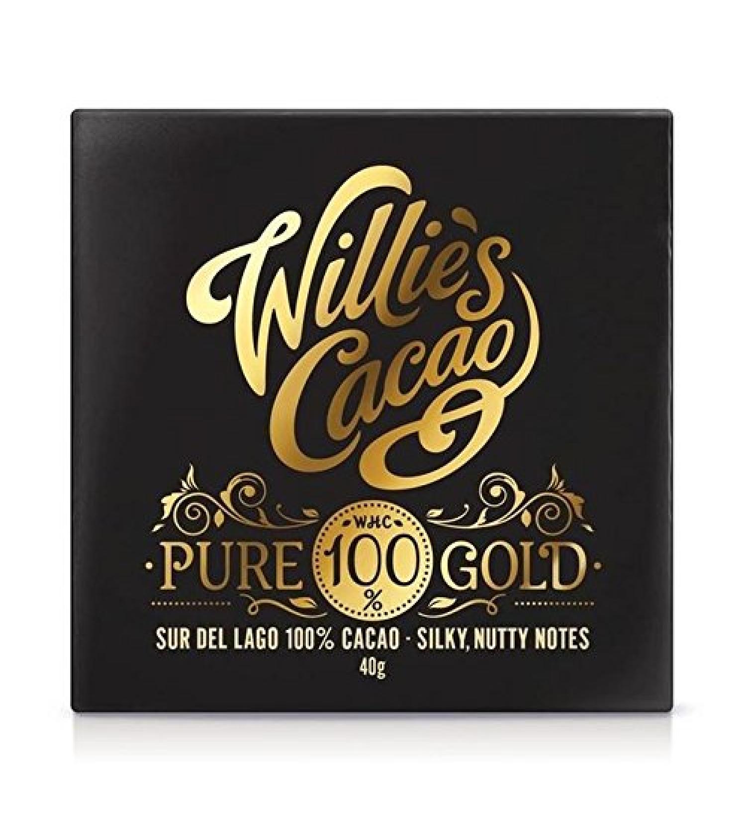 Pure Cocoa 100% Gold From Willie On Del Lago Cocoa 40G