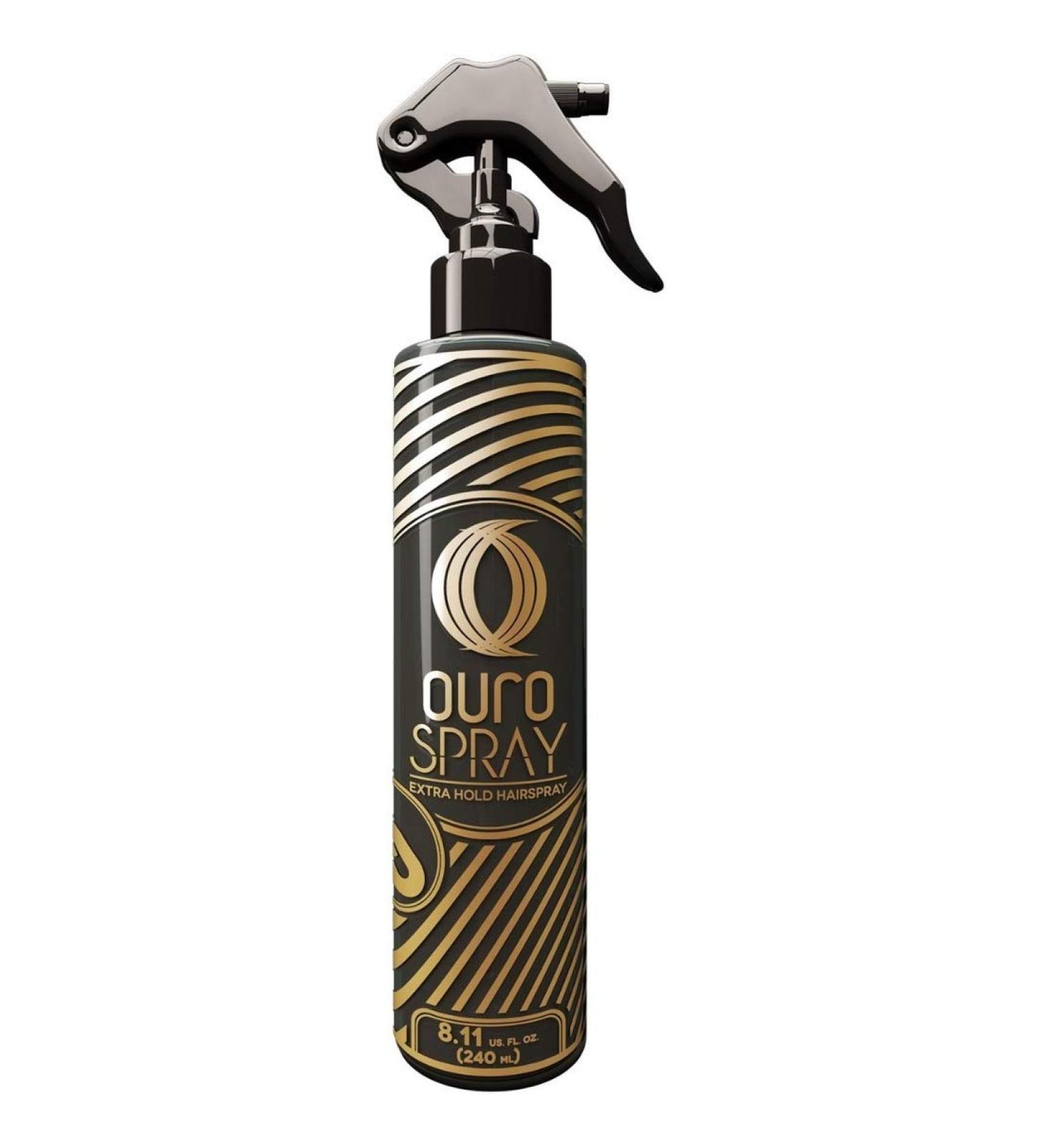 Ouro Spray Ultra Hold Hairspray | Atomizador Ultra Sujetador Fuerte Para Cabello 8.45Oz-250ml