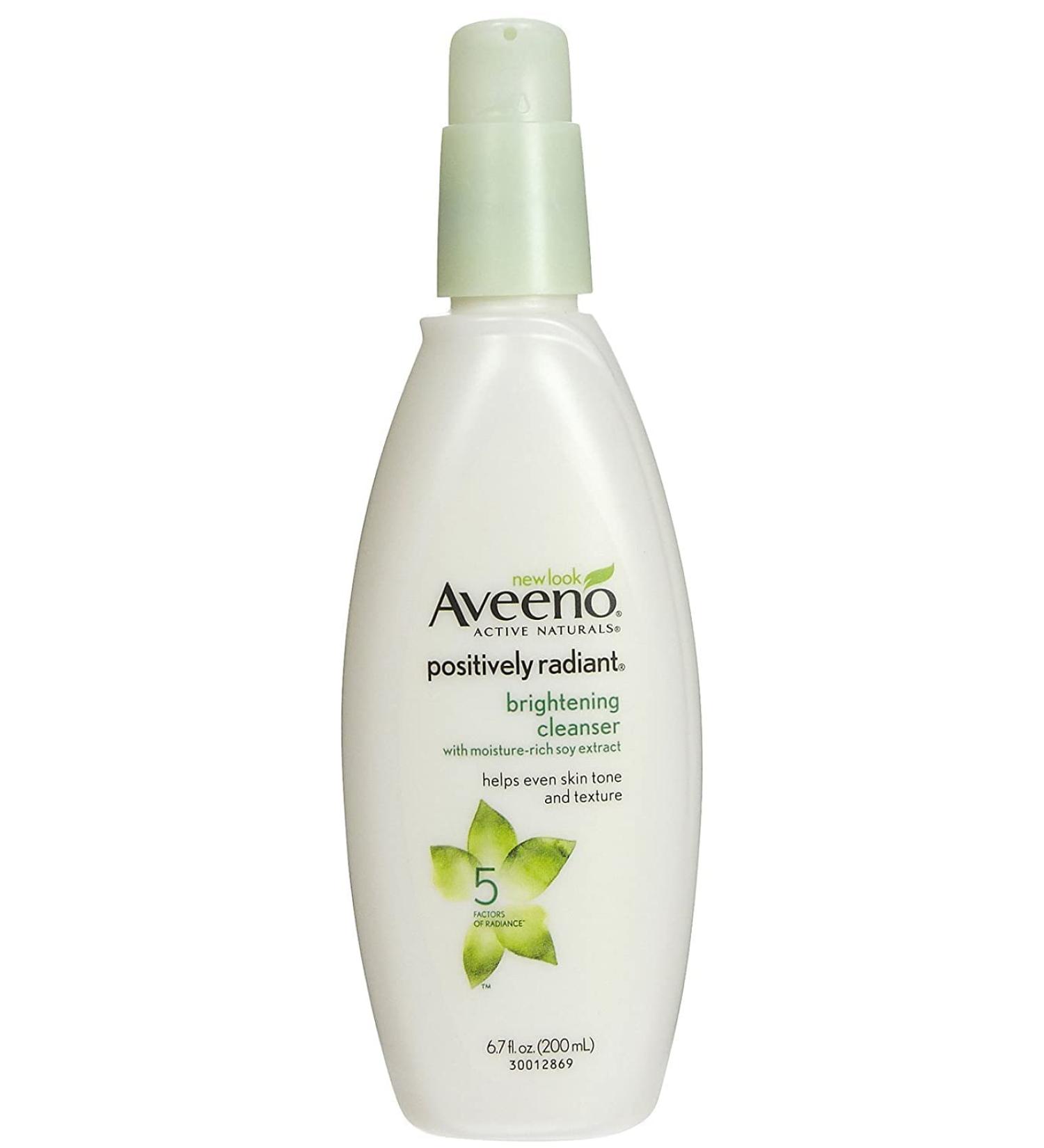 Aveeno Positively Radiant Cleanser 6.7 Fl Oz - Brighten Skin Naturally - Buy Online on GoSupps.com