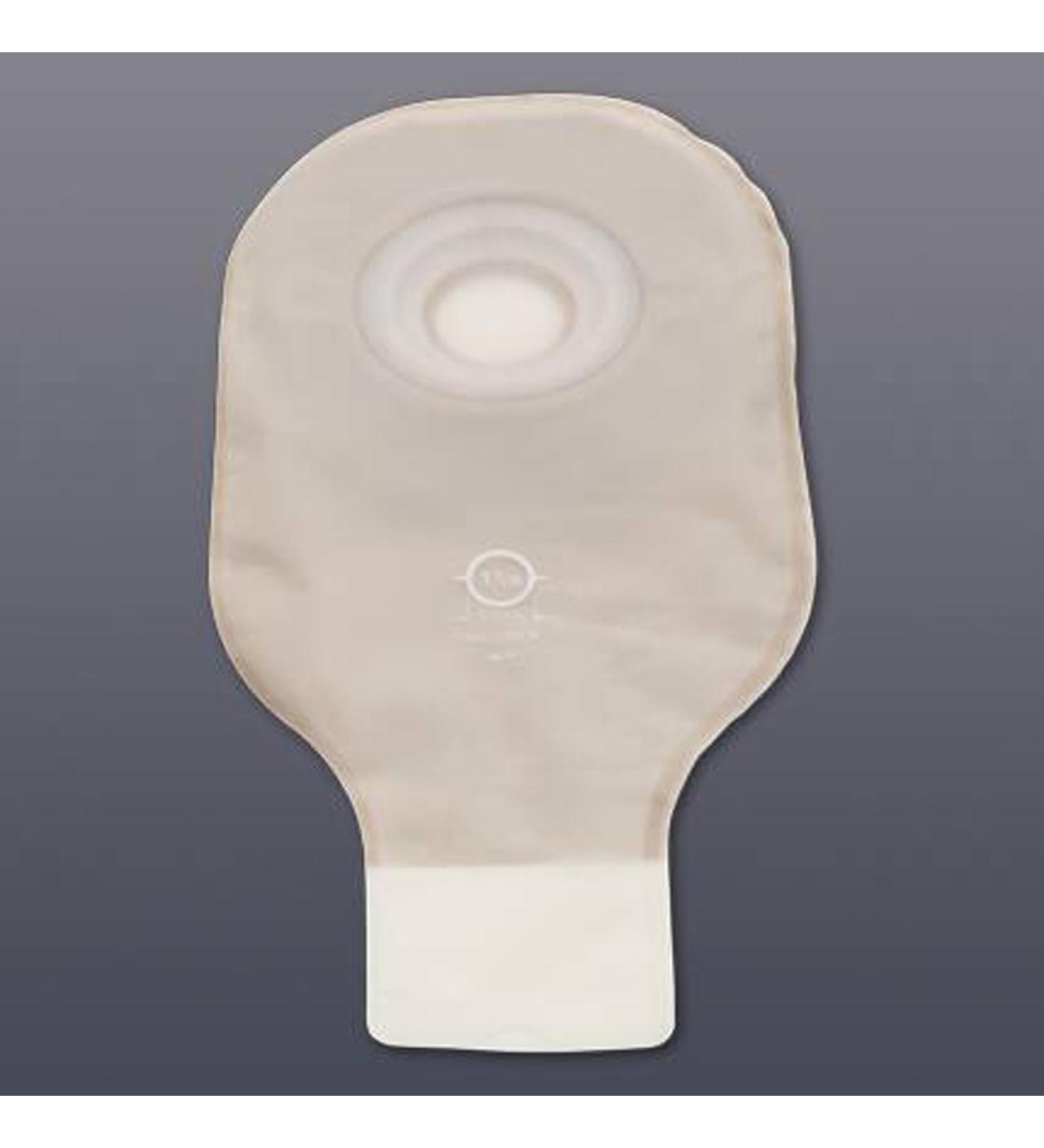 Premier Drainable Pouch Pre-Sized Convex Flextend skin Barrier with Tape Transparent Standard Stoma 2" 5/Bx HOL8619