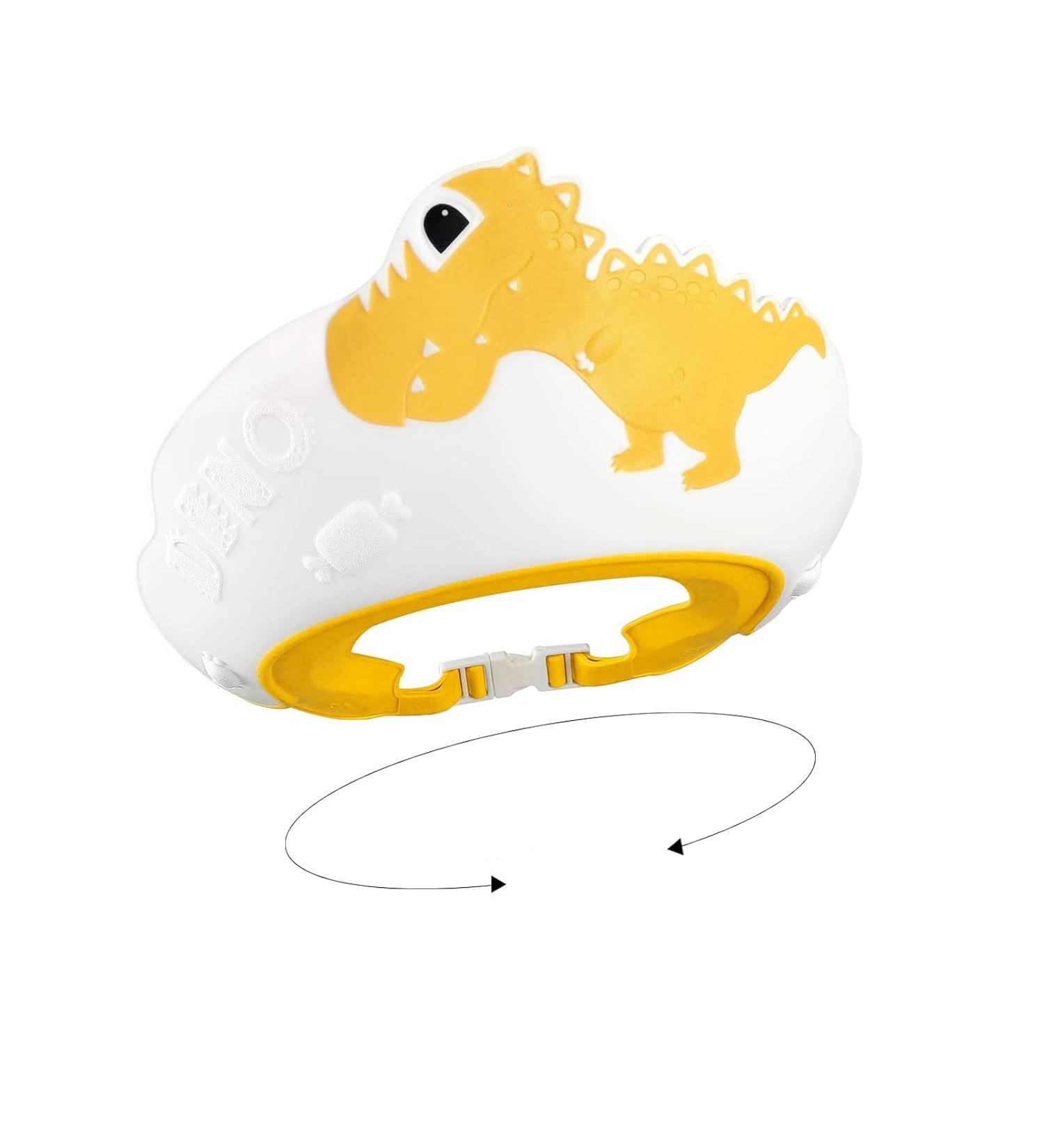 Baby Shower Cap - Yellow Toddler Bath Visor for Hair Washing Shield - Buy Online on GoSupps.com