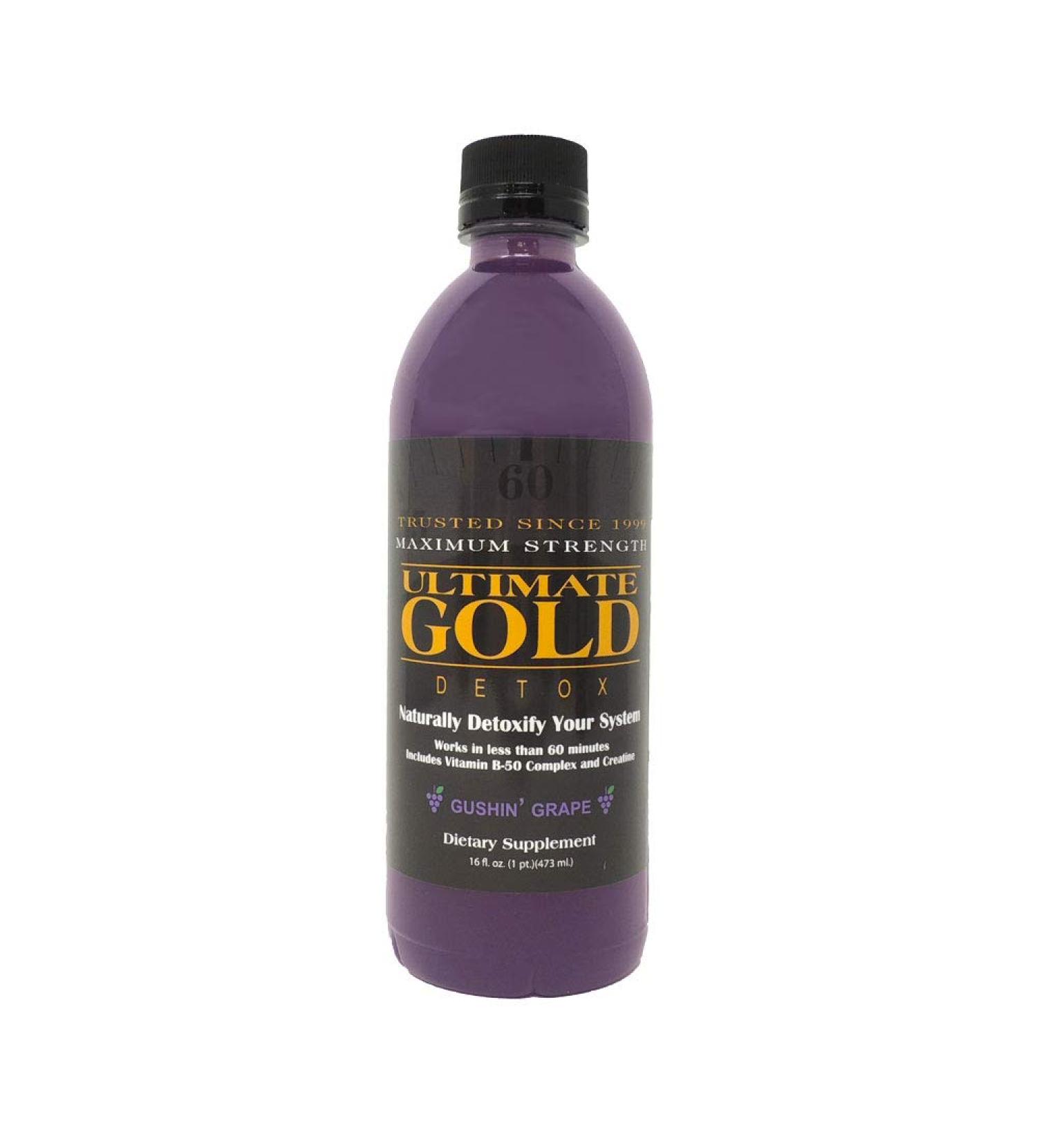 Ultimate Gold Detox Drink - 16oz / Gushin' Grape