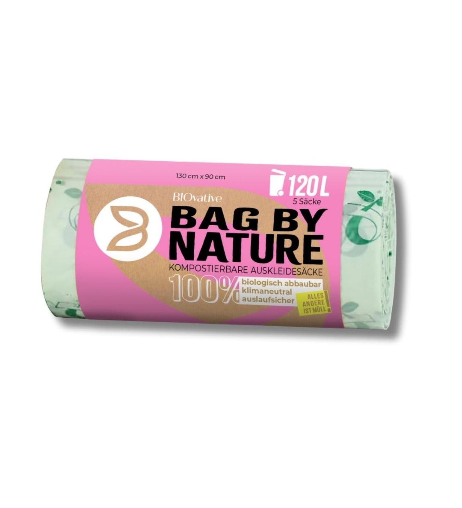 120L Organic Waste Bags 100% Compostable & Biodegradable | Made in Germany | Tear-Resistant & Climate-Neutral | 15 Pack Also Available in 240L - Buy Online on GoSupps.com