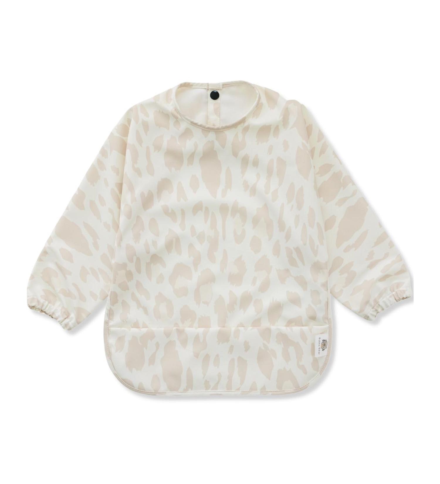 Bubba Bear Long Sleeve Weaning Bib Set | Waterproof Toddler Feeding Apron Cape | Snow Leopard Design | Ages 6 Months - Buy Online on GoSupps.com