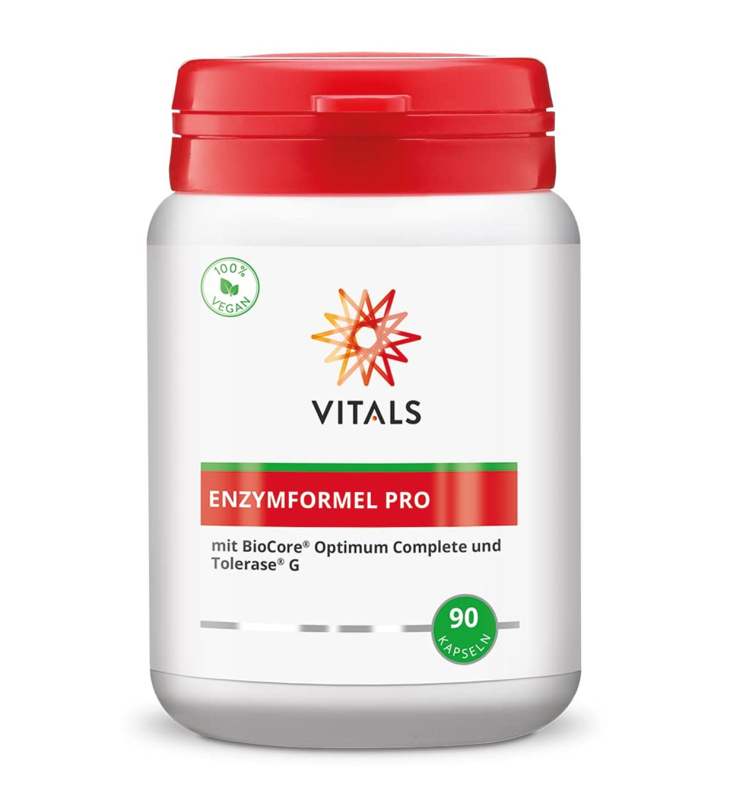 Buy Vitals Enzyme Formula Pro - 90 Vegan Capsules | 12 Active Enzymes for Optimal Digestion - International Shipping - Buy Online on GoSupps.com