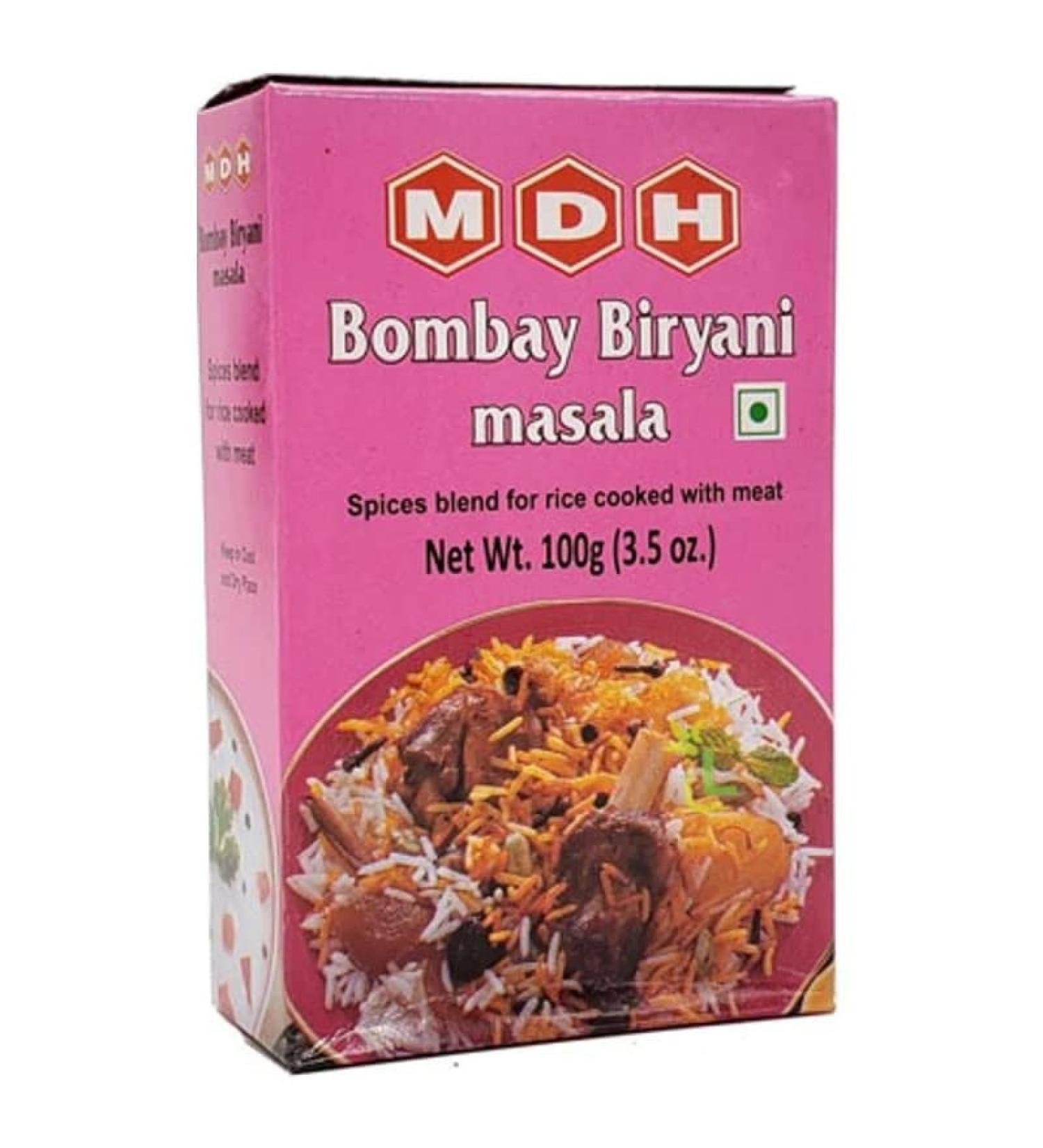 MDH Biryani Bombay Masala 100g - Authentic Indian Seasoning Blend | Aromatic Taste & Flavor - Buy Online on GoSupps.com