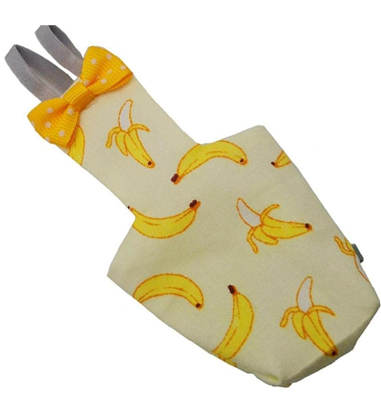 Parrot Diaper Birds Flight Suit Cute Banana Physiological Pants Small Pet Birds Flight Suit Clothes for Pigeons Cockatiel - Buy Online on GoSupps.com