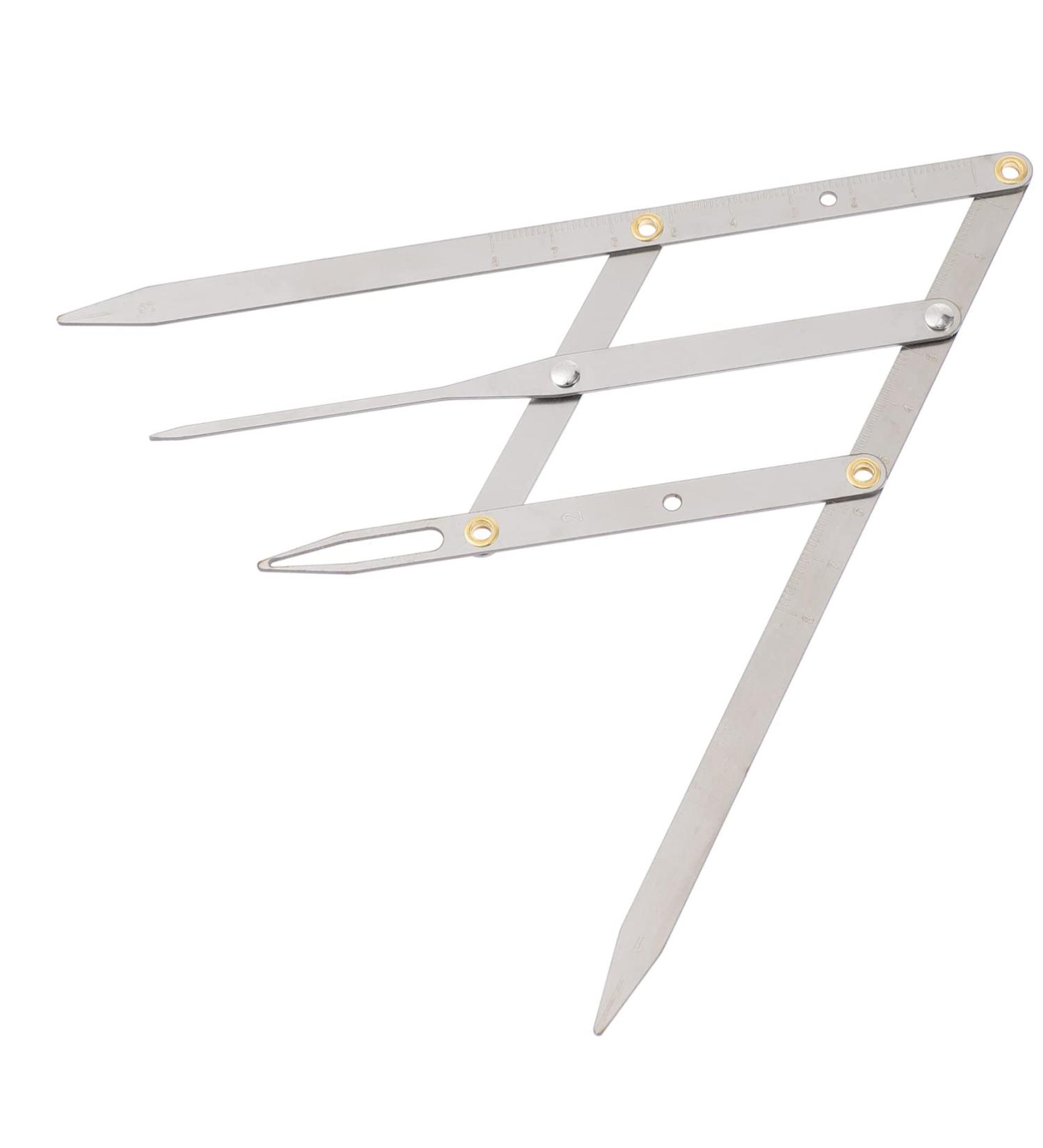 Eyebrow Scale Measuring Tool Eyebrow Ruler Tool Second Generation Eyebrow Card Make up 16X4.5X0.6CM Silver - Buy Online on GoSupps.com