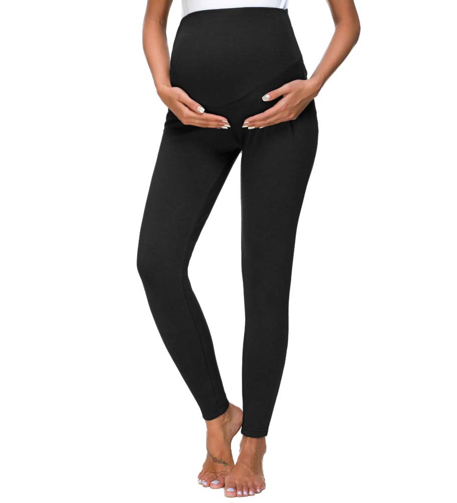 Love2Mi Maternity Tights Leggings - Comfy Stretch Pregnancy Pants - Black - Buy Online on GoSupps.com