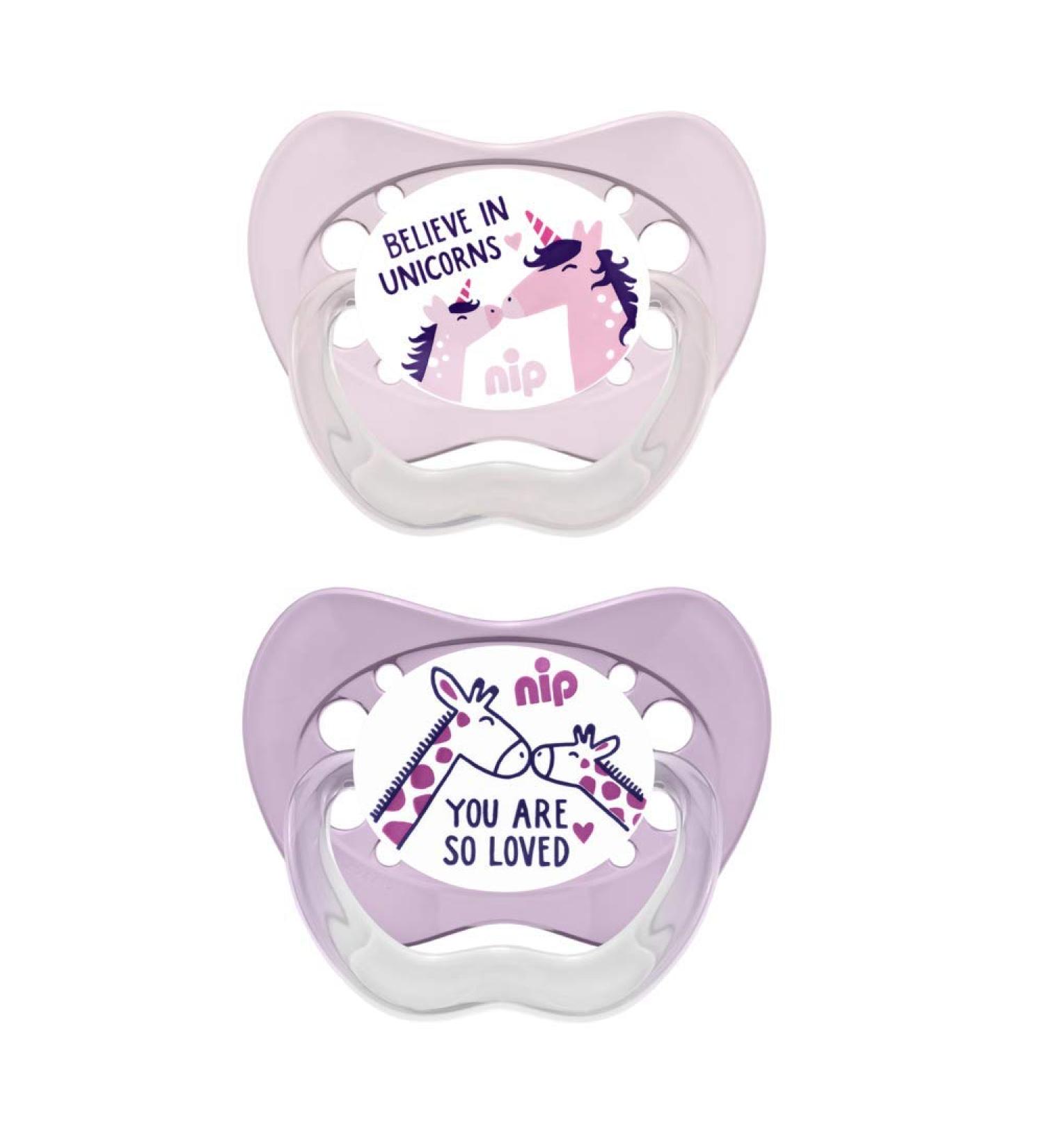 Buy Nip Pacifier Family Orthodontic - BPA-Free Latex Size 3 (16-32 Months) Reduces Pressure on Teeth & Jaw Made in Germany | Ideal for Girls - Buy Online on GoSupps.com