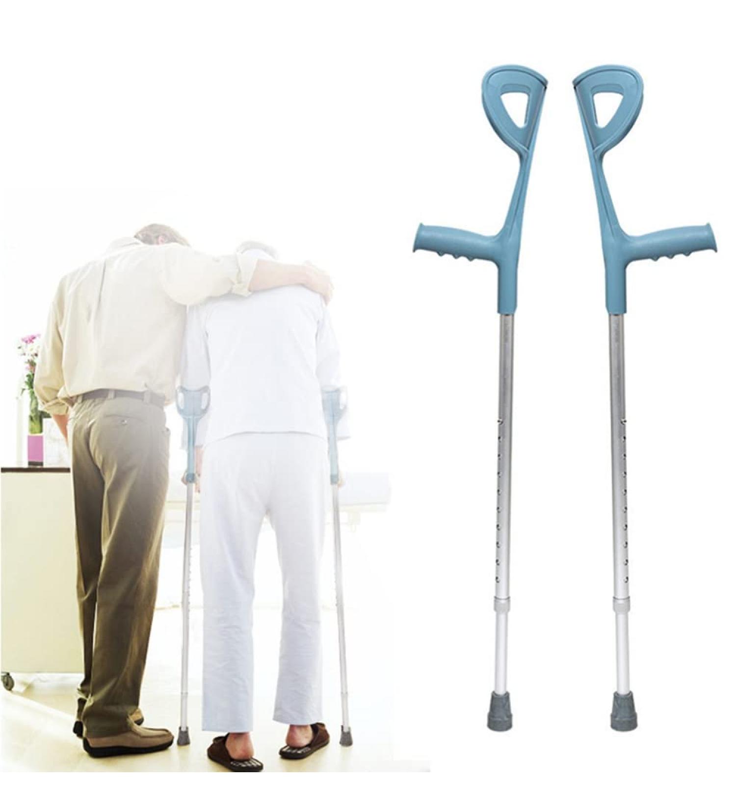 Non-Slip Forearm Crutches Crutches for Adults Crutches for Walking Aluminum Forearm Crutches Height Adjustable Comfortable Grip and Wear-Resistant Uni (1 Pieces) Journey - Buy Online on GoSupps.com