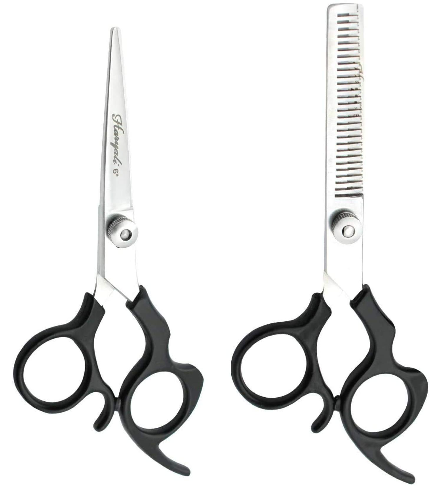 Haryali Professional Scissor Set- 6 Inch Hairdressing Barber Scissors and Hairdresser Thinning Scissors Set for Hair Cutting - Buy Online on GoSupps.com
