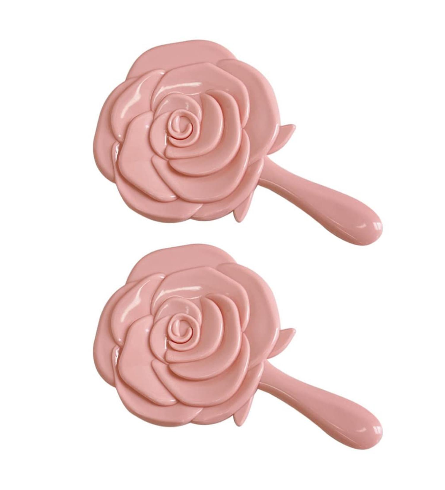 FOMIYES Portable Flower Shaped Hand Mirror 2pcs - Compact Decorative Mirrors for Makeup on the Go - Buy Online on GoSupps.com